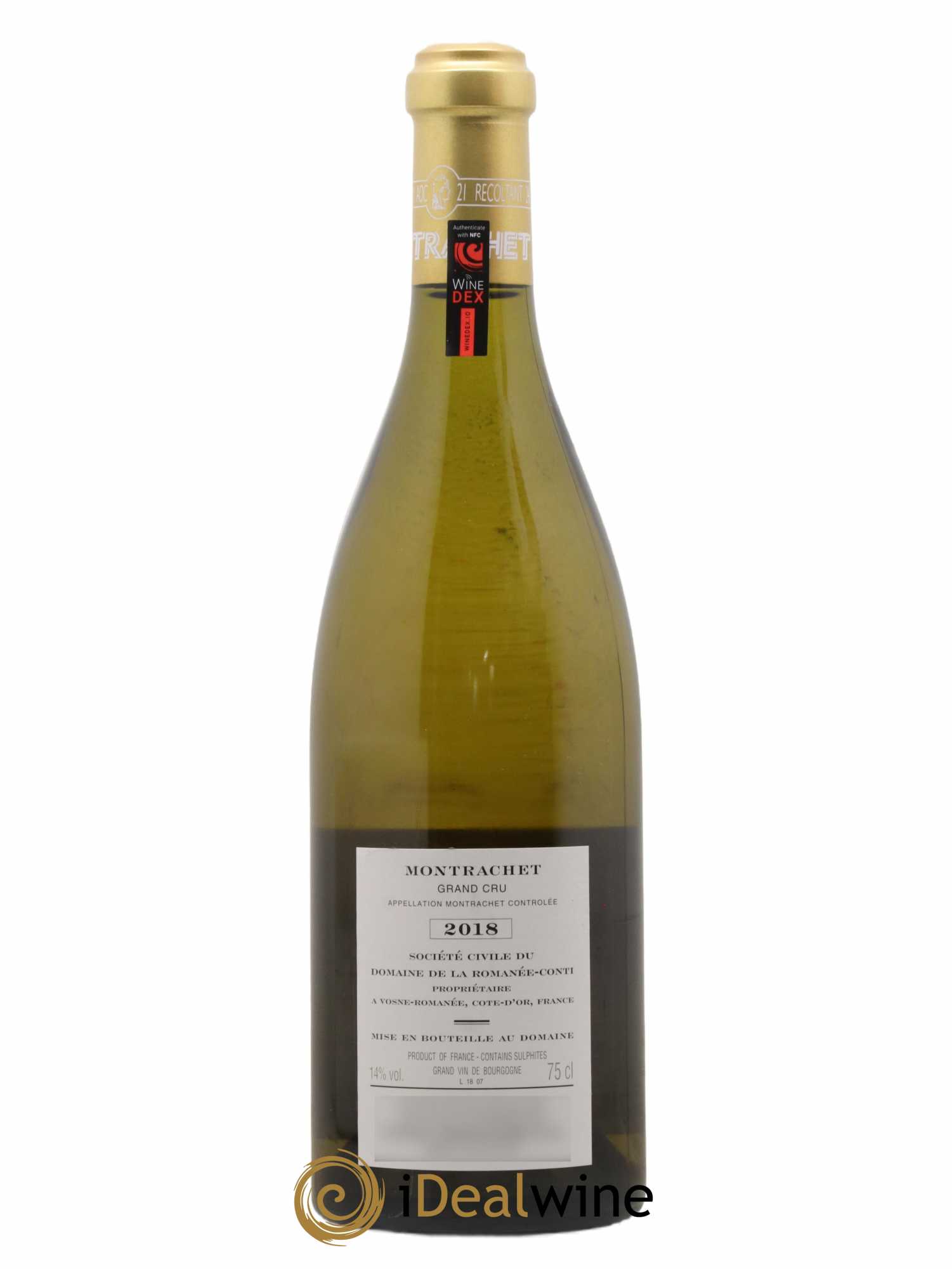Montrachet Grand Cru Domaine de la Romanée-Conti 2018 - Lot de 1 bouteille - 1