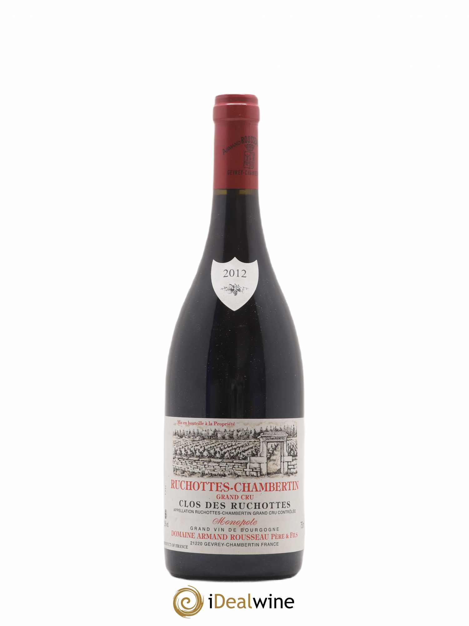 Ruchottes-Chambertin Grand Cru Clos des Ruchottes Armand Rousseau (Domaine) 2012 - Lot de 1 bouteille - 0
