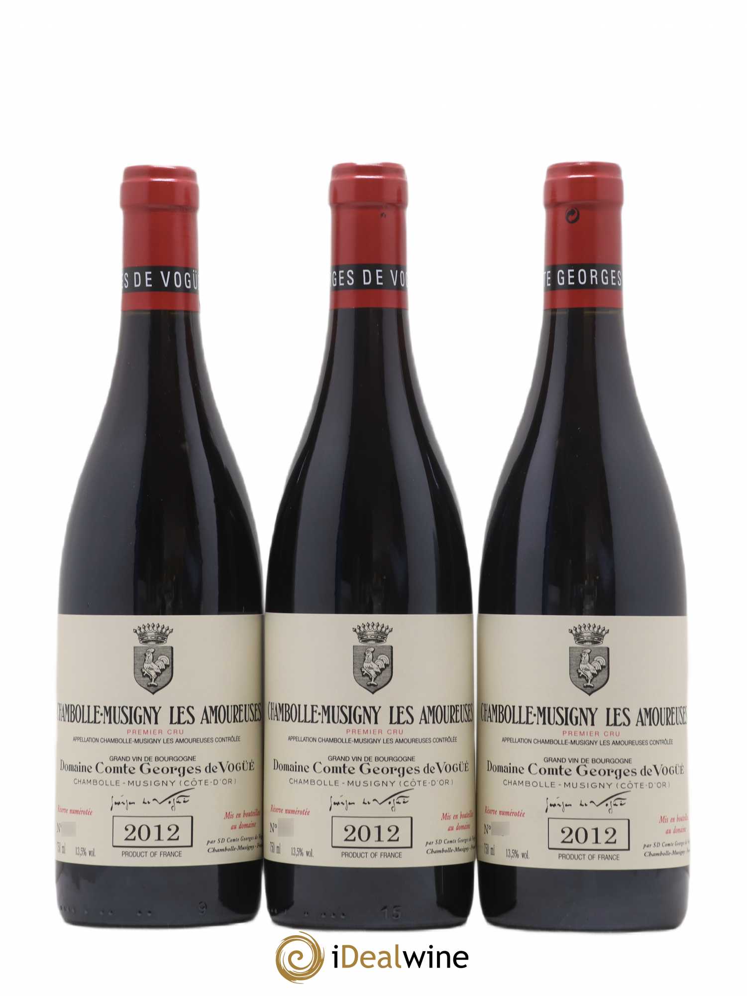 Chambolle-Musigny 1er Cru Les Amoureuses Comte Georges de Vogüé 2012 - Lot de 3 bouteilles - 0