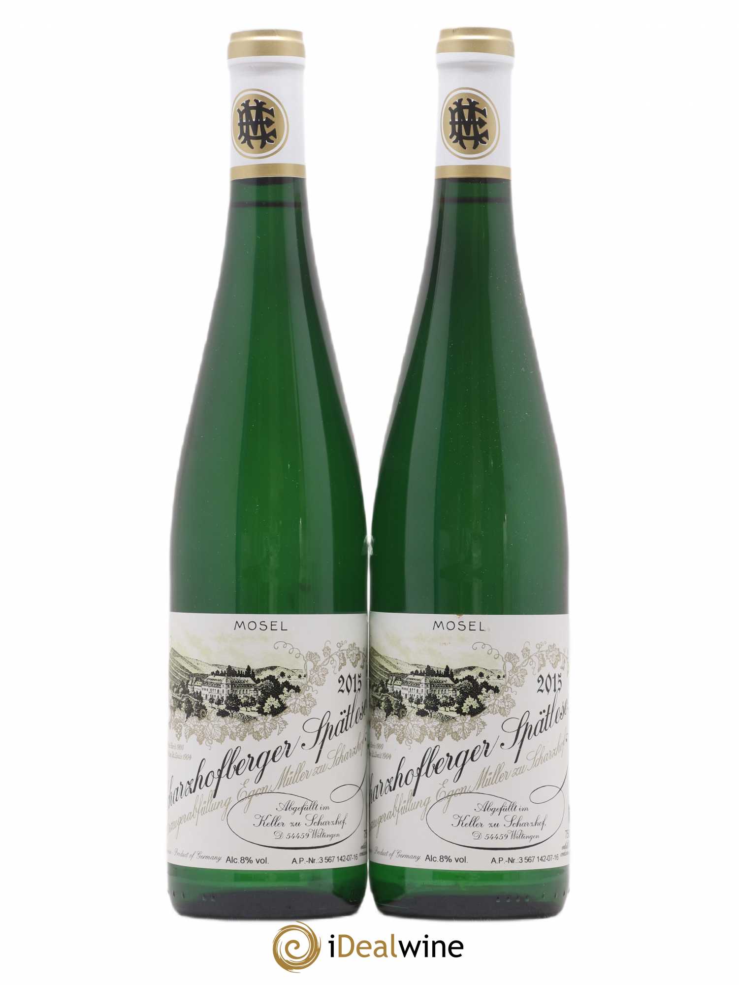 Riesling Scharzhofberger Spatlese Egon Muller 2015 - Lotto di 2 bottiglie - 0