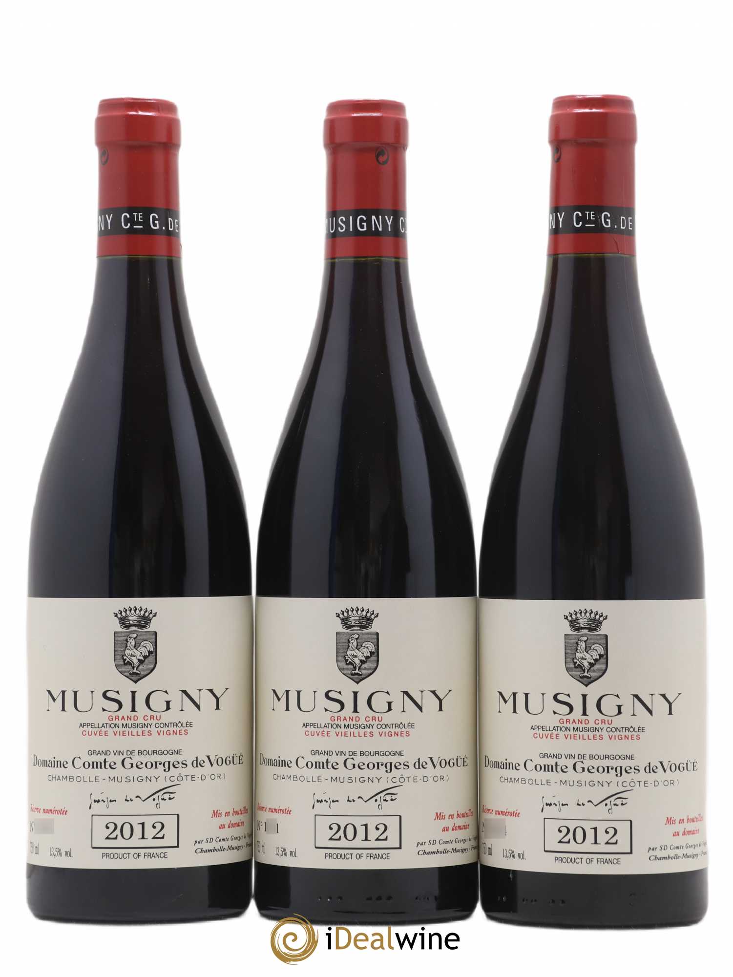 Musigny Grand Cru Cuvée Vieilles Vignes Comte Georges de Vogüé 2012 - Lot de 6 bouteilles - 1