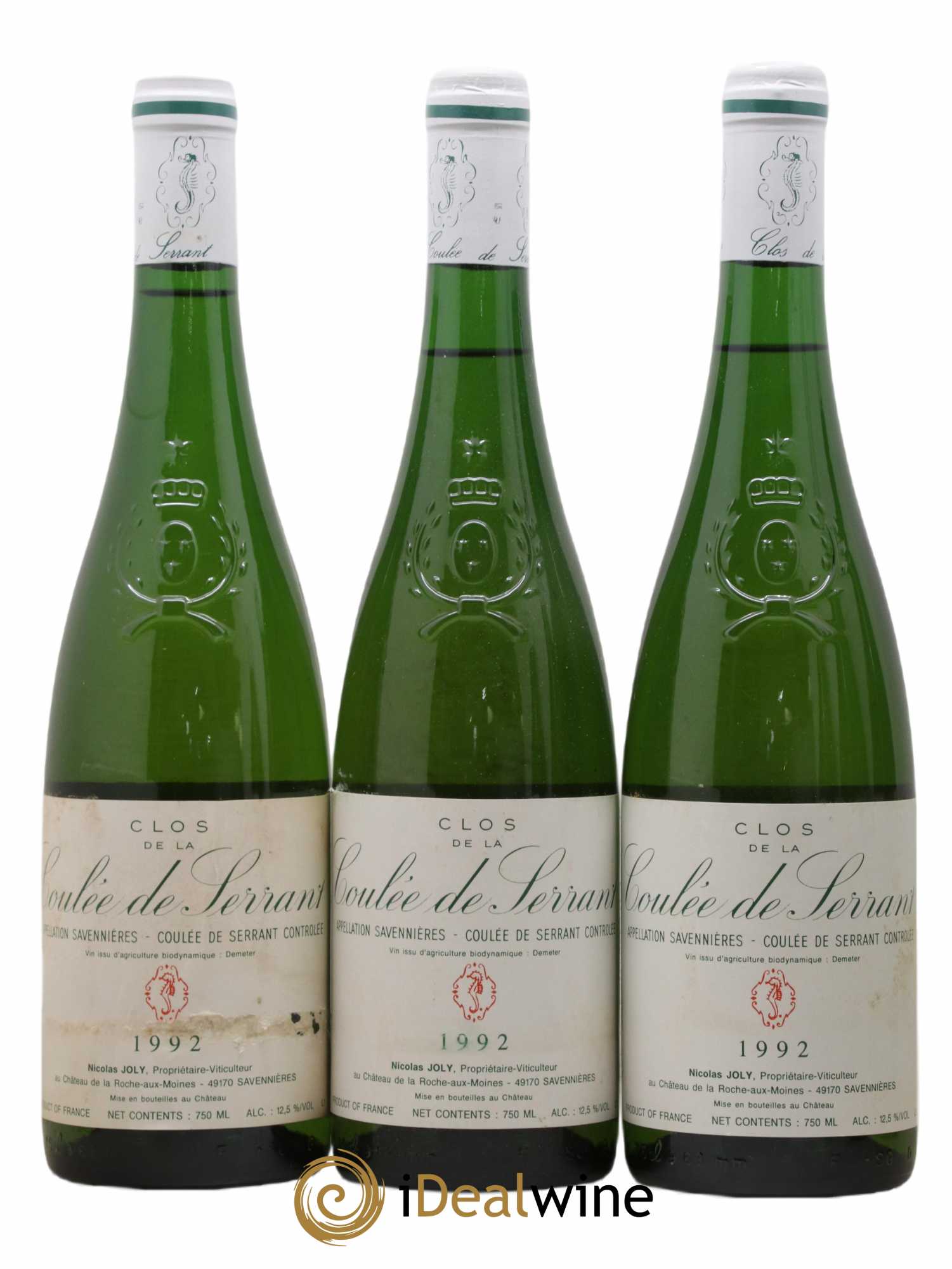 Savennières Clos de la Coulée de Serrant Vignobles de la Coulée de Serrant - Nicolas Joly 1992 - Lot de 6 bouteilles - 1