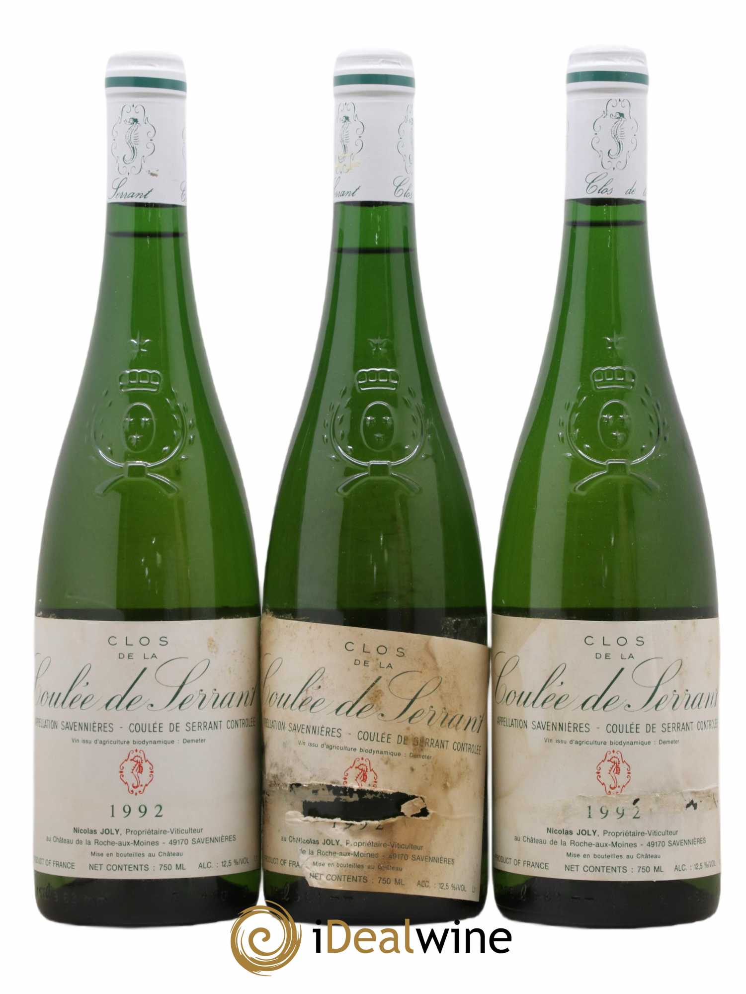 Savennières Clos de la Coulée de Serrant Vignobles de la Coulée de Serrant - Nicolas Joly 1992 - Lot de 6 bouteilles - 2