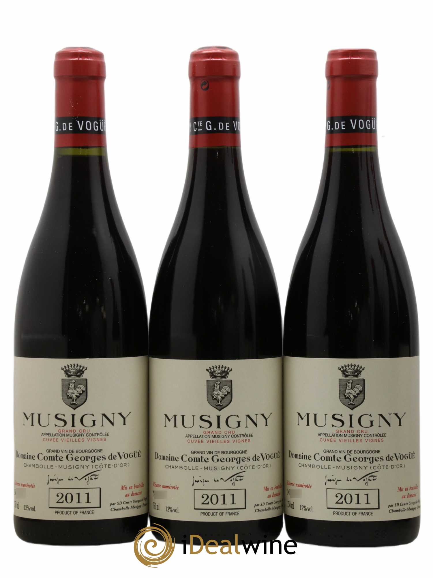 Musigny Grand Cru Cuvée Vieilles Vignes Comte Georges de Vogüé 2011 - Lot de 6 bouteilles - 1