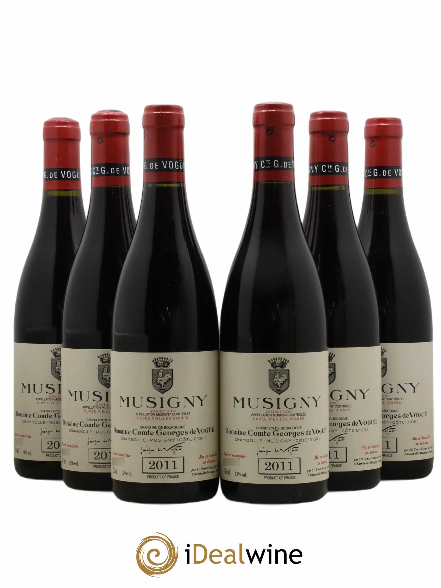 Musigny Grand Cru Cuvée Vieilles Vignes Comte Georges de Vogüé 2011 - Lot de 6 bouteilles - 0