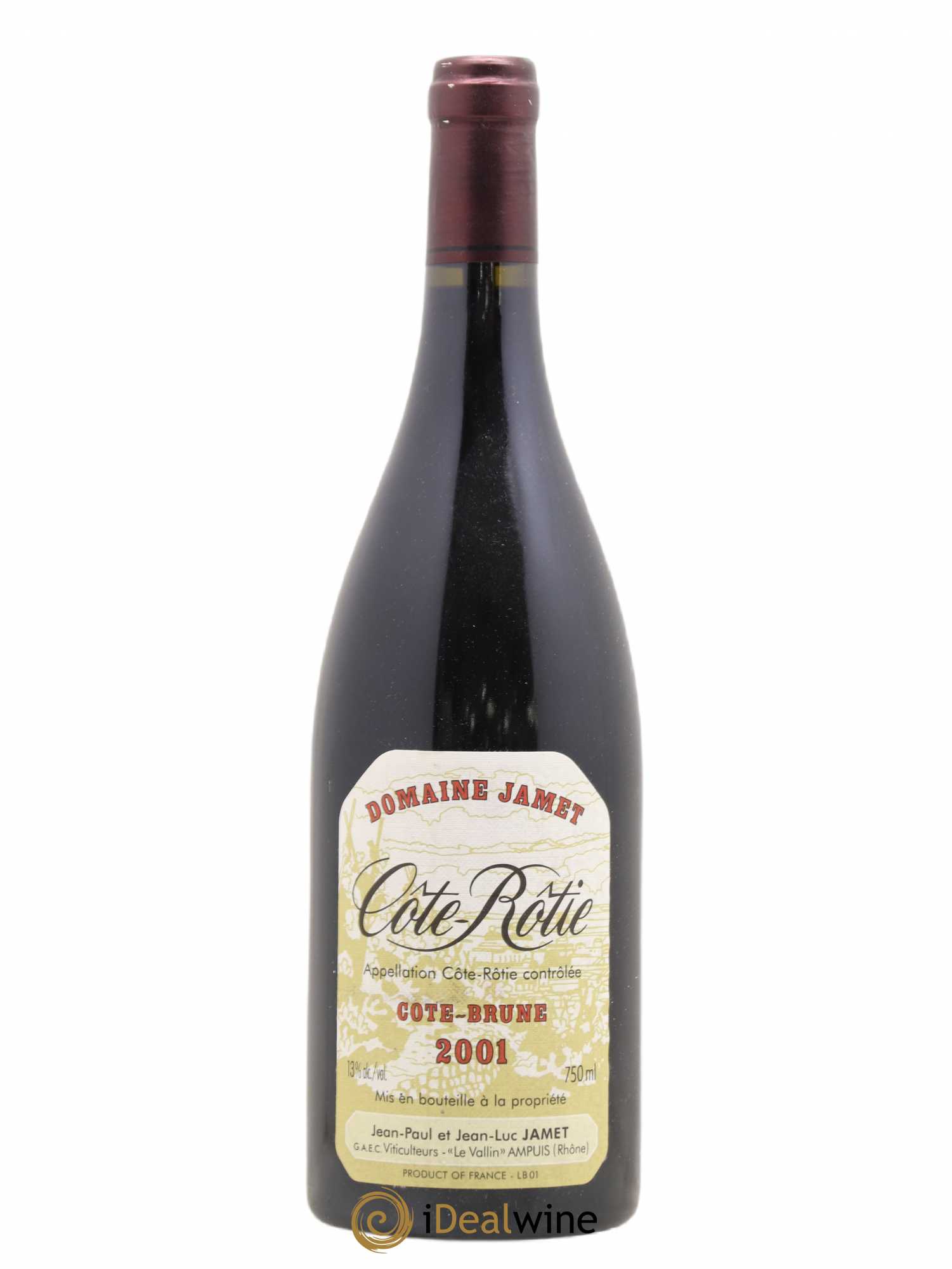 Côte-Rôtie Côte Brune Jamet (Domaine) 2001 - Lot de 1 bouteille - 0