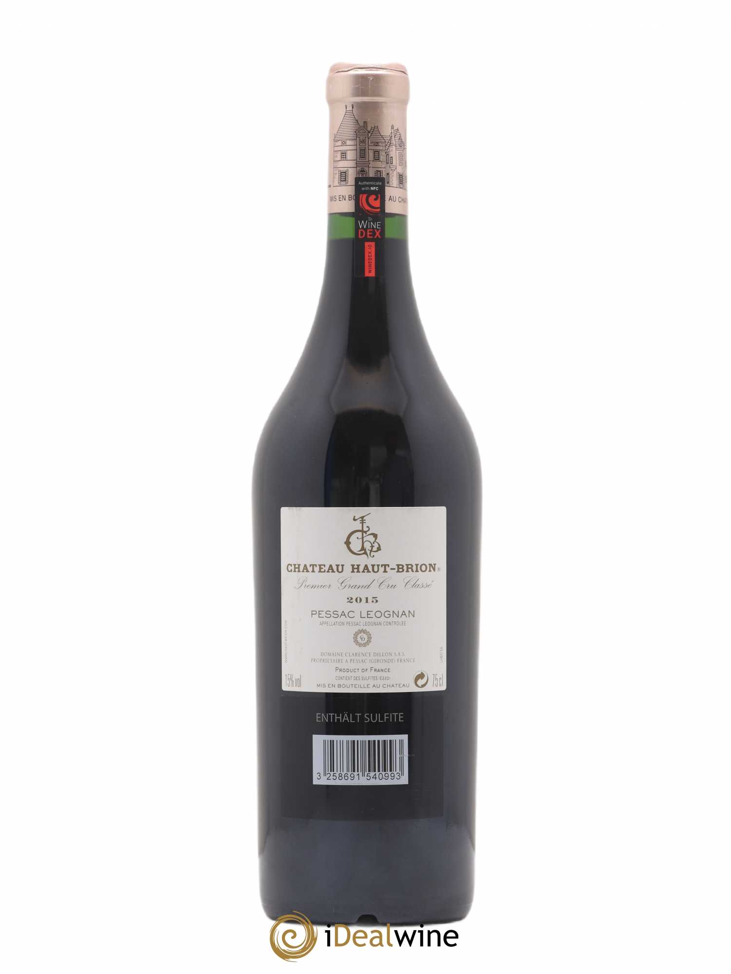 Château Haut Brion 1er Grand Cru Classé 2015 - Lot de 1 bouteille - 1