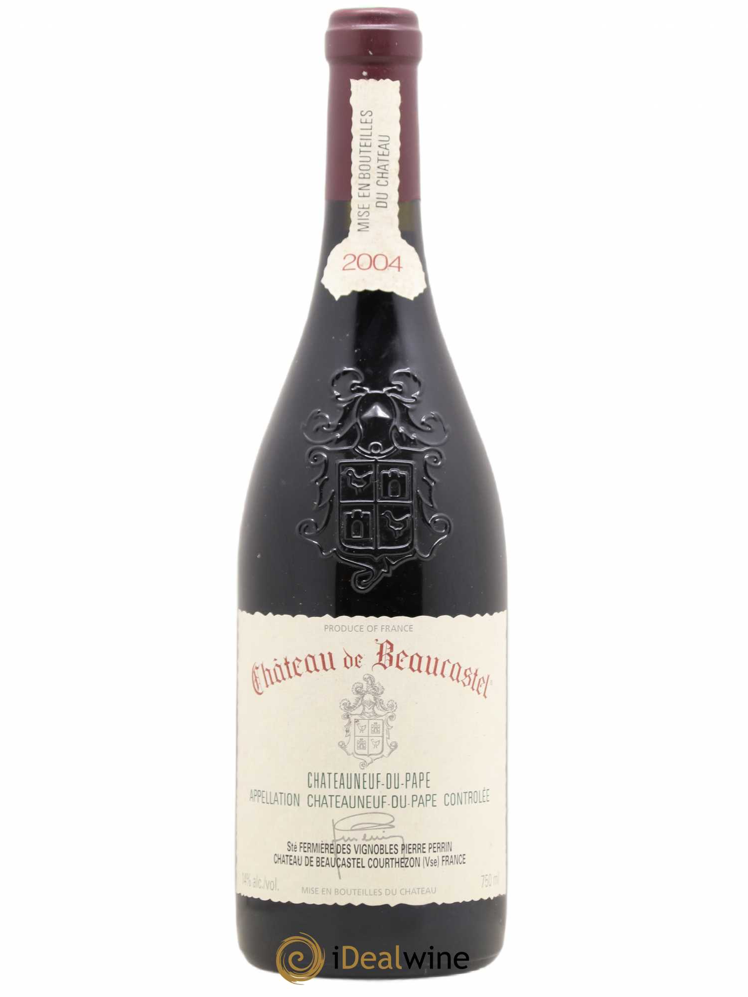 Châteauneuf-du-Pape Château de Beaucastel Famille Perrin 2004 - Lot de 1 bouteille - 0