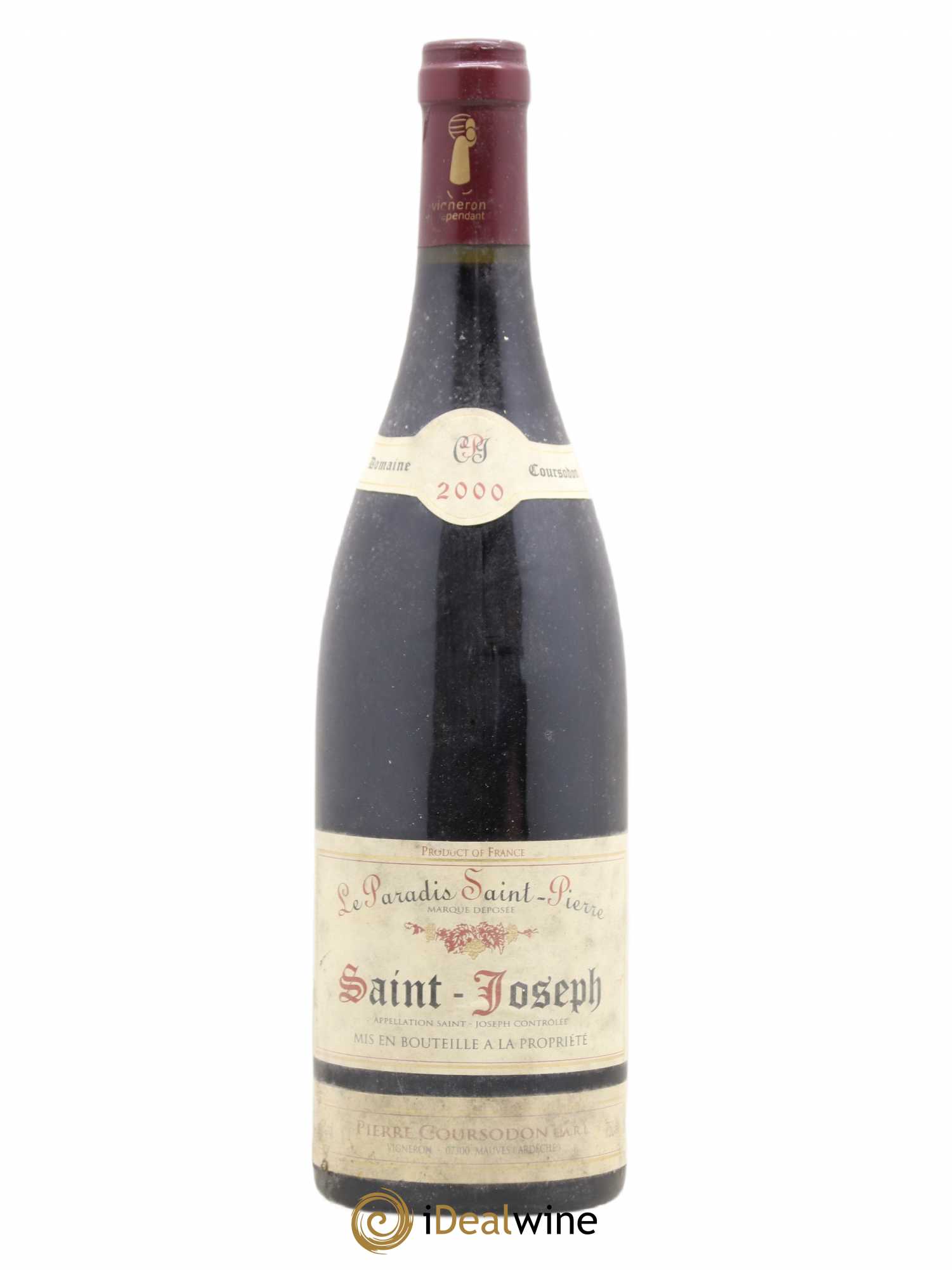 Saint-Joseph Le Paradis Saint-Pierre Pierre et Jérôme Coursodon 2000 - Lot de 1 bouteille - 0