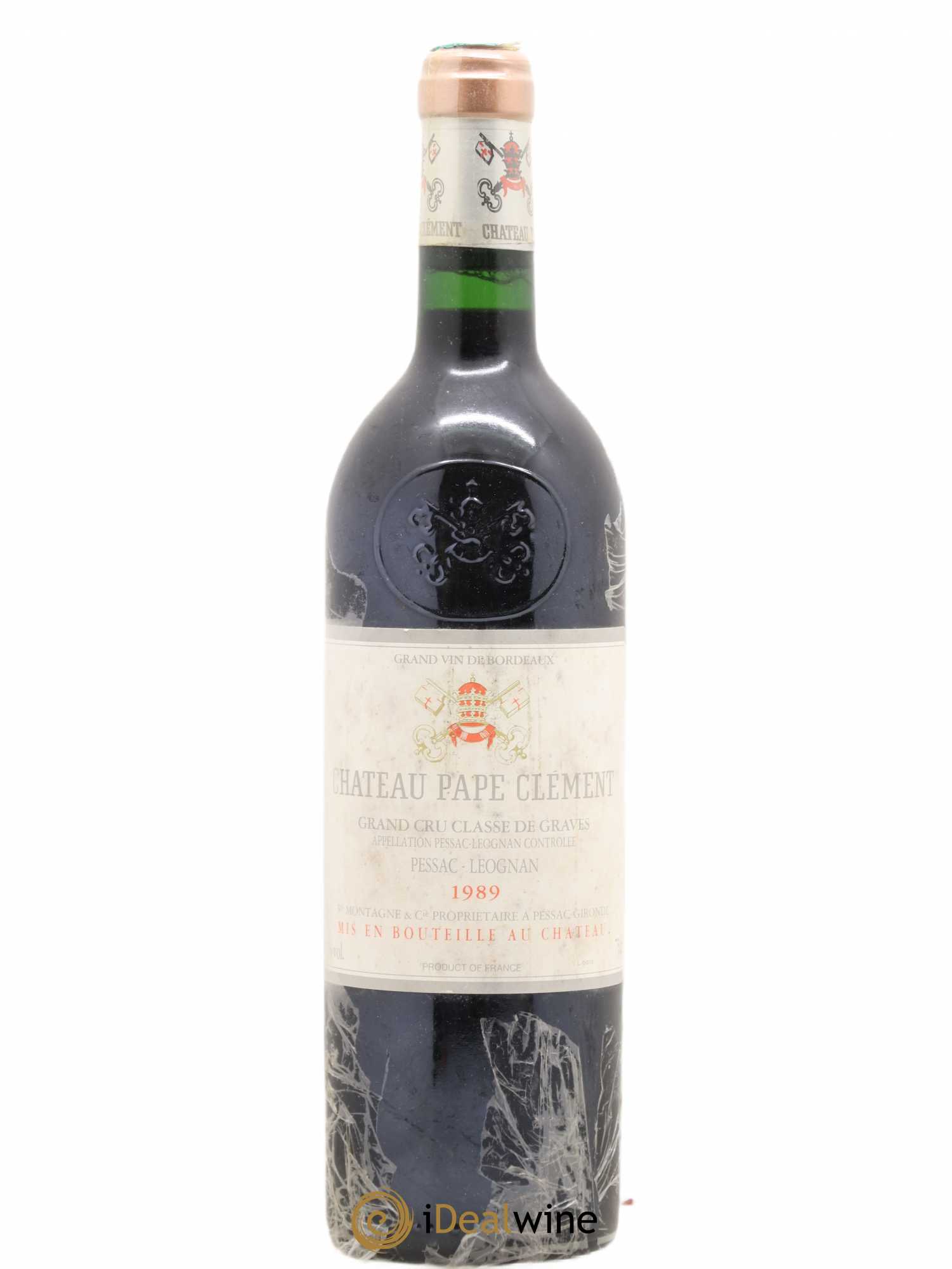 Château Pape Clément Cru Classé de Graves 1989 - Lot de 1 bouteille - 0