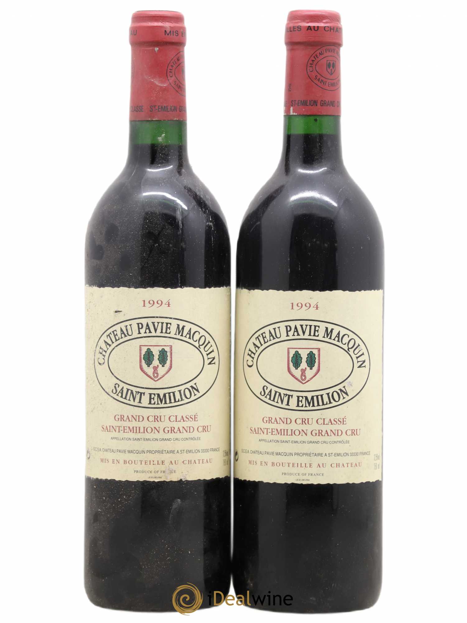 Château Pavie Macquin 1er Grand Cru Classé B 1994 - Lot de 2 bouteilles - 0