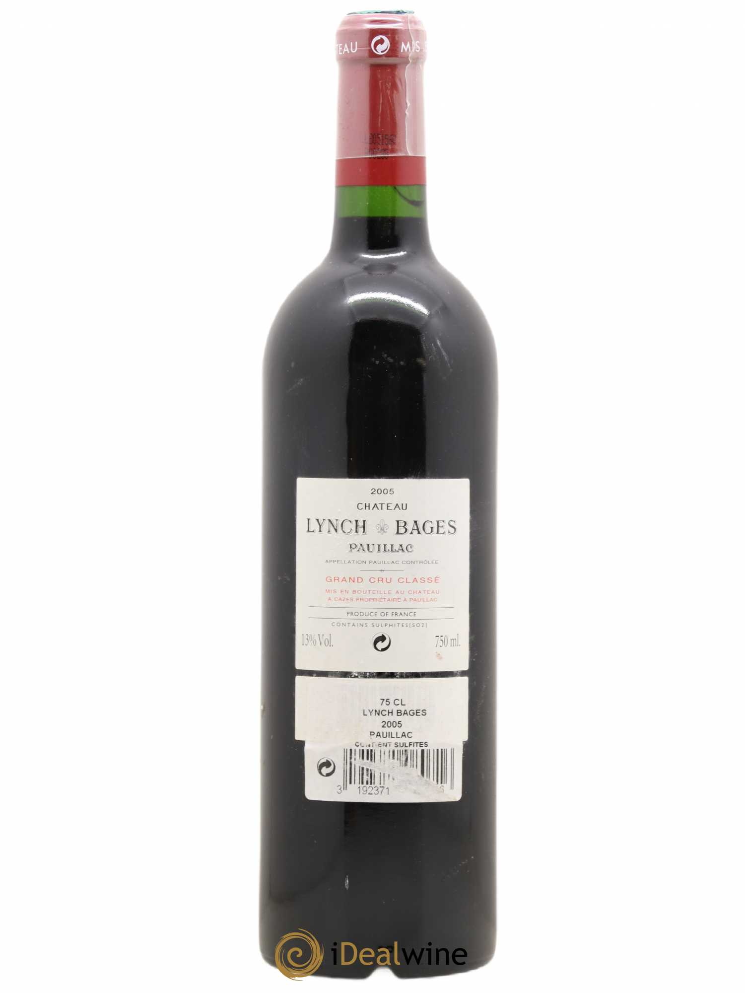 Château Lynch Bages 5ème Grand Cru Classé 2005 - Lot de 1 bouteille - 1