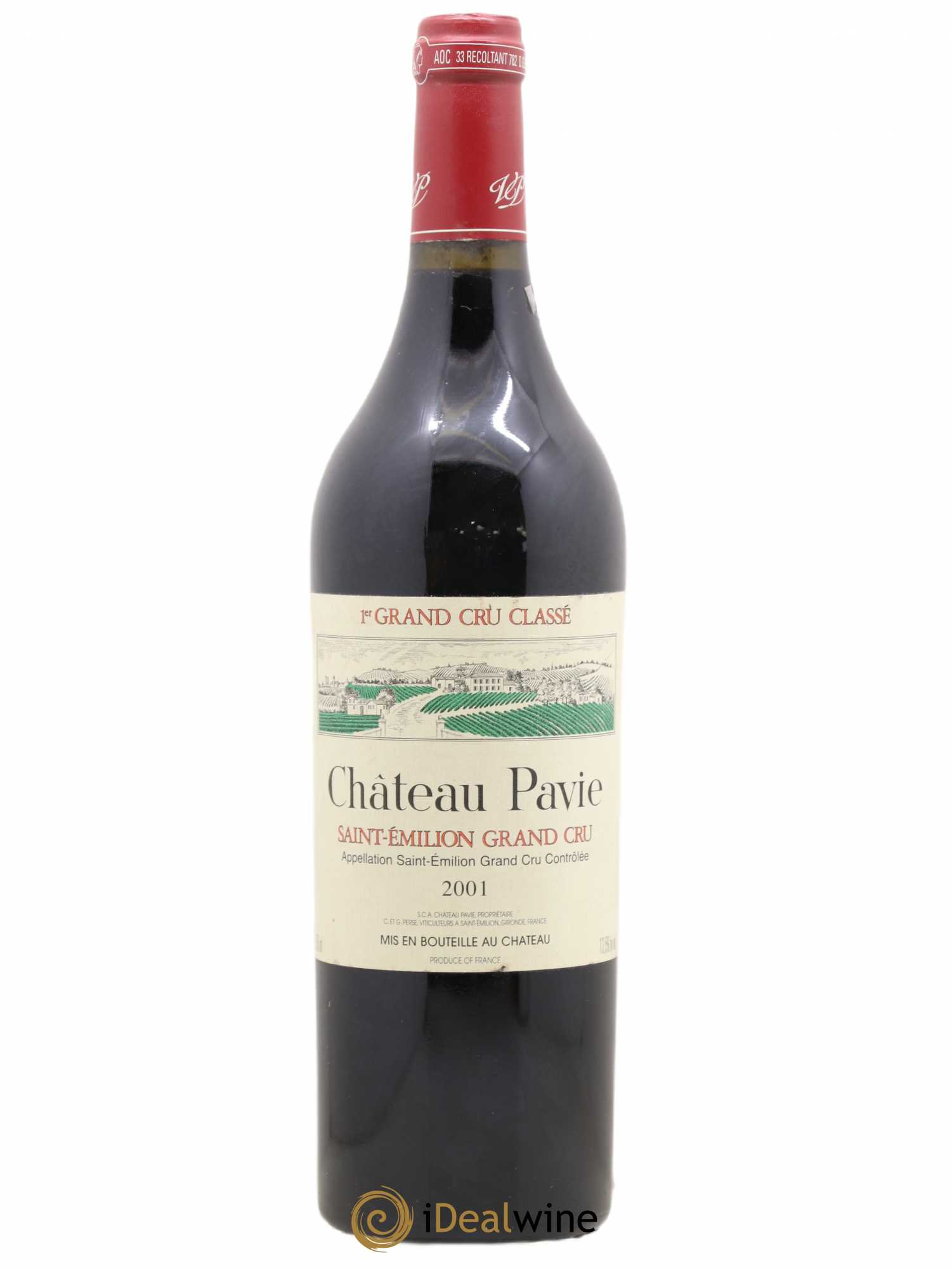 Château Pavie 1er Grand Cru Classé A 2001 - Lot de 1 bouteille - 0