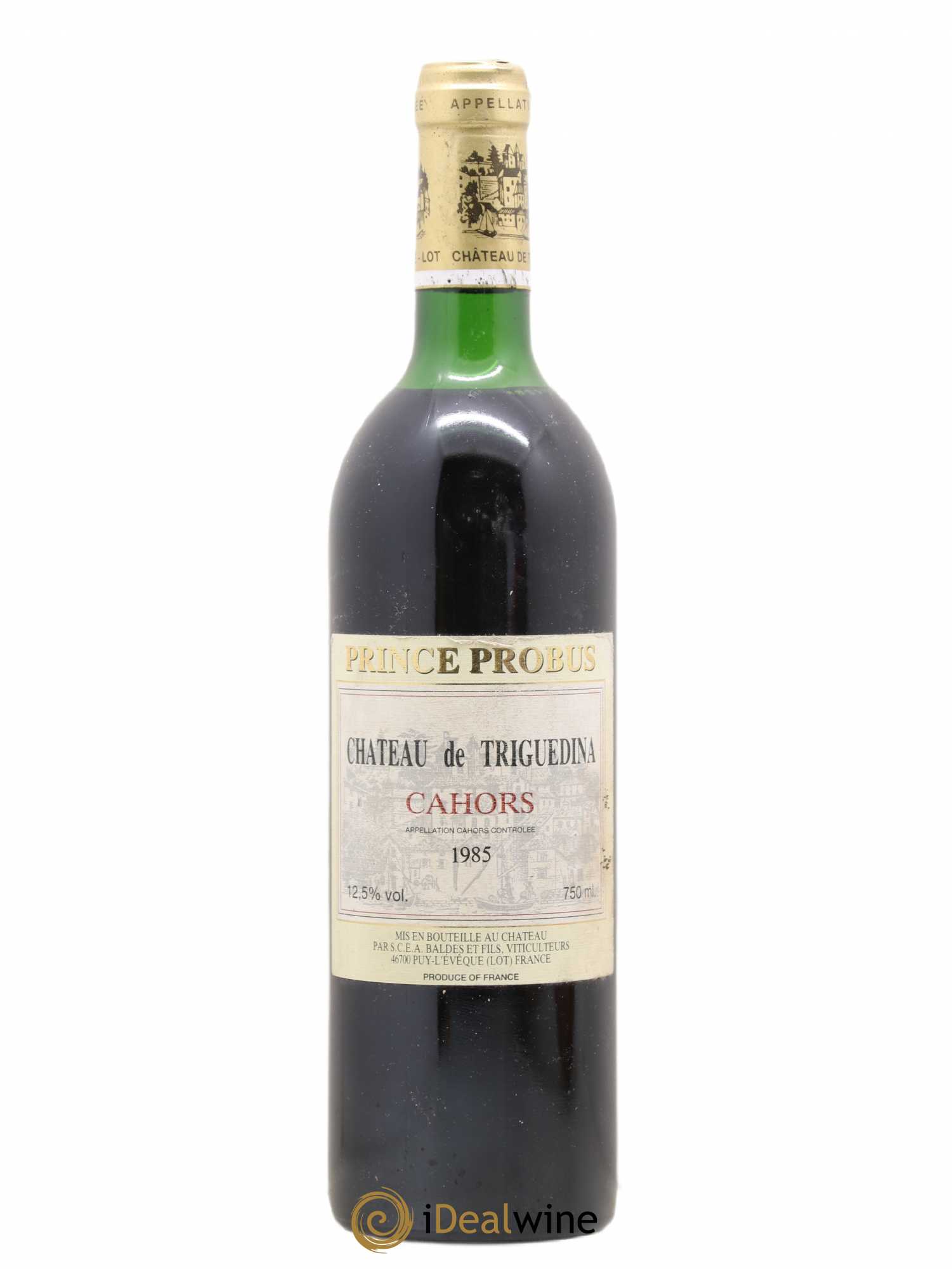 Cahors Clos Triguedina Probus Jean-Luc Baldès 1985 - Lot de 1 bouteille - 0