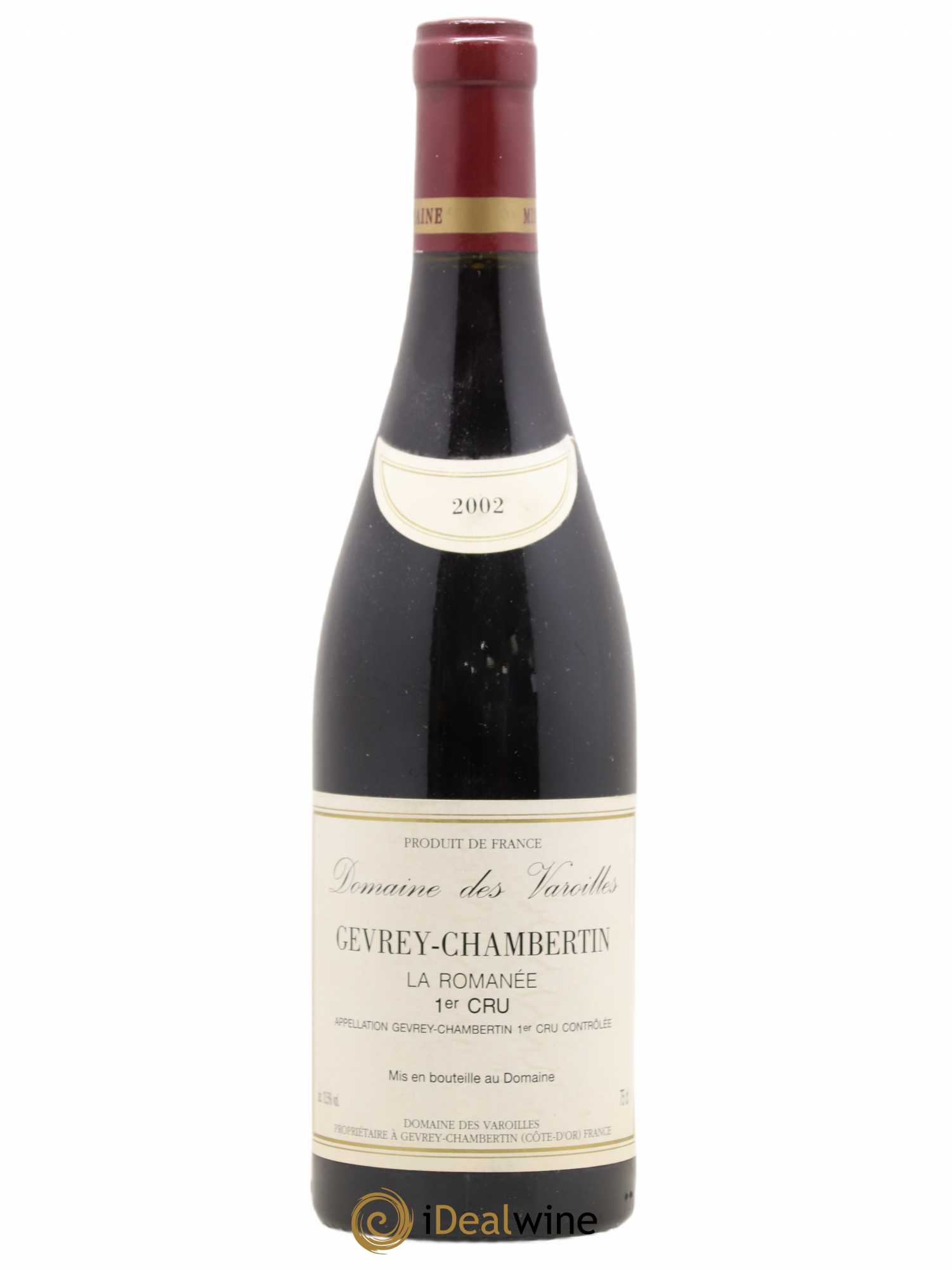 Gevrey-Chambertin 1er Cru La Romanée Domaine de Varoilles 2002 - Posten von 1 Flasche - 0