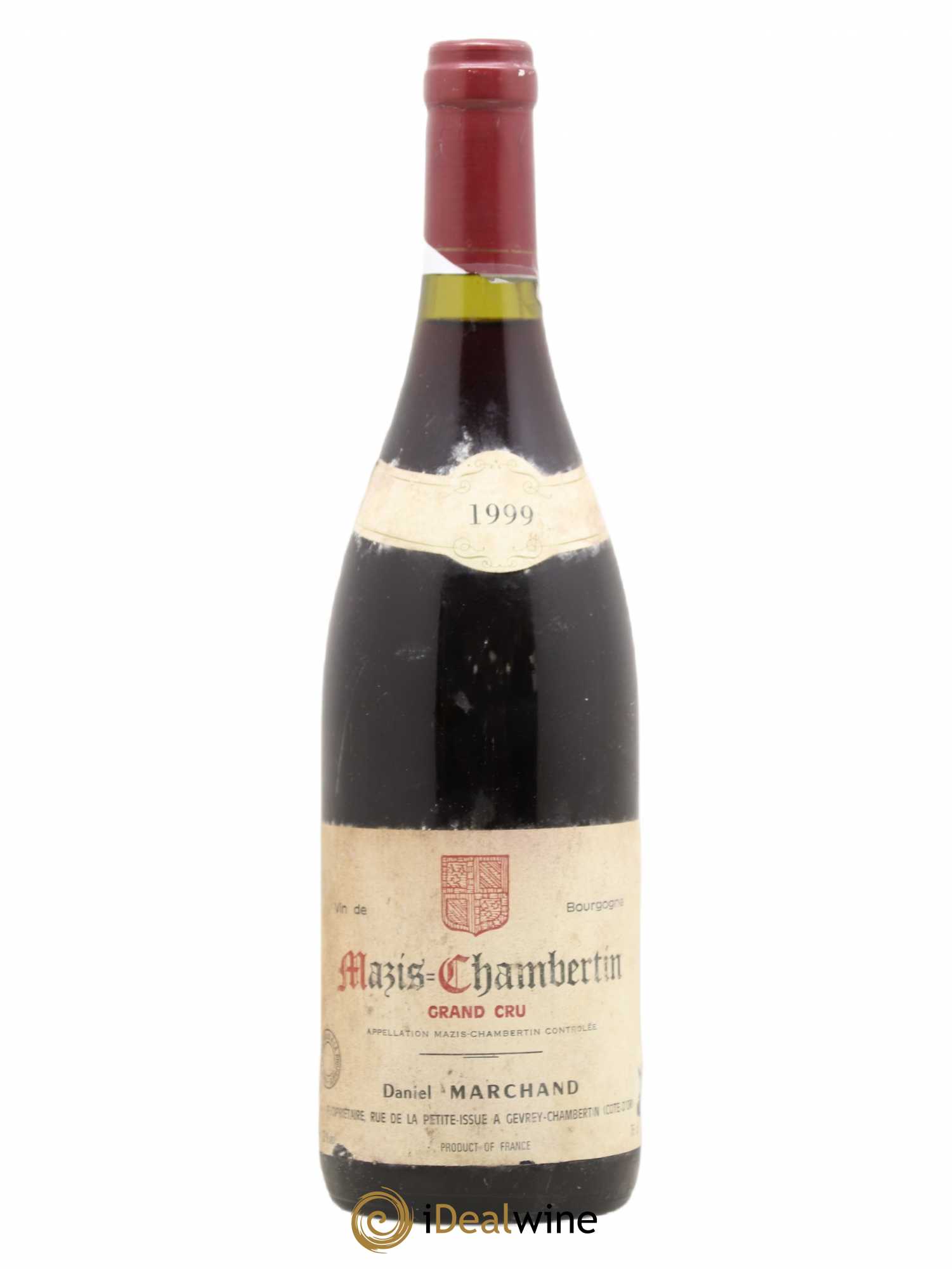 Mazis-Chambertin Grand Cru Domaine Marchand 1999 - Lot de 1 bouteille - 0