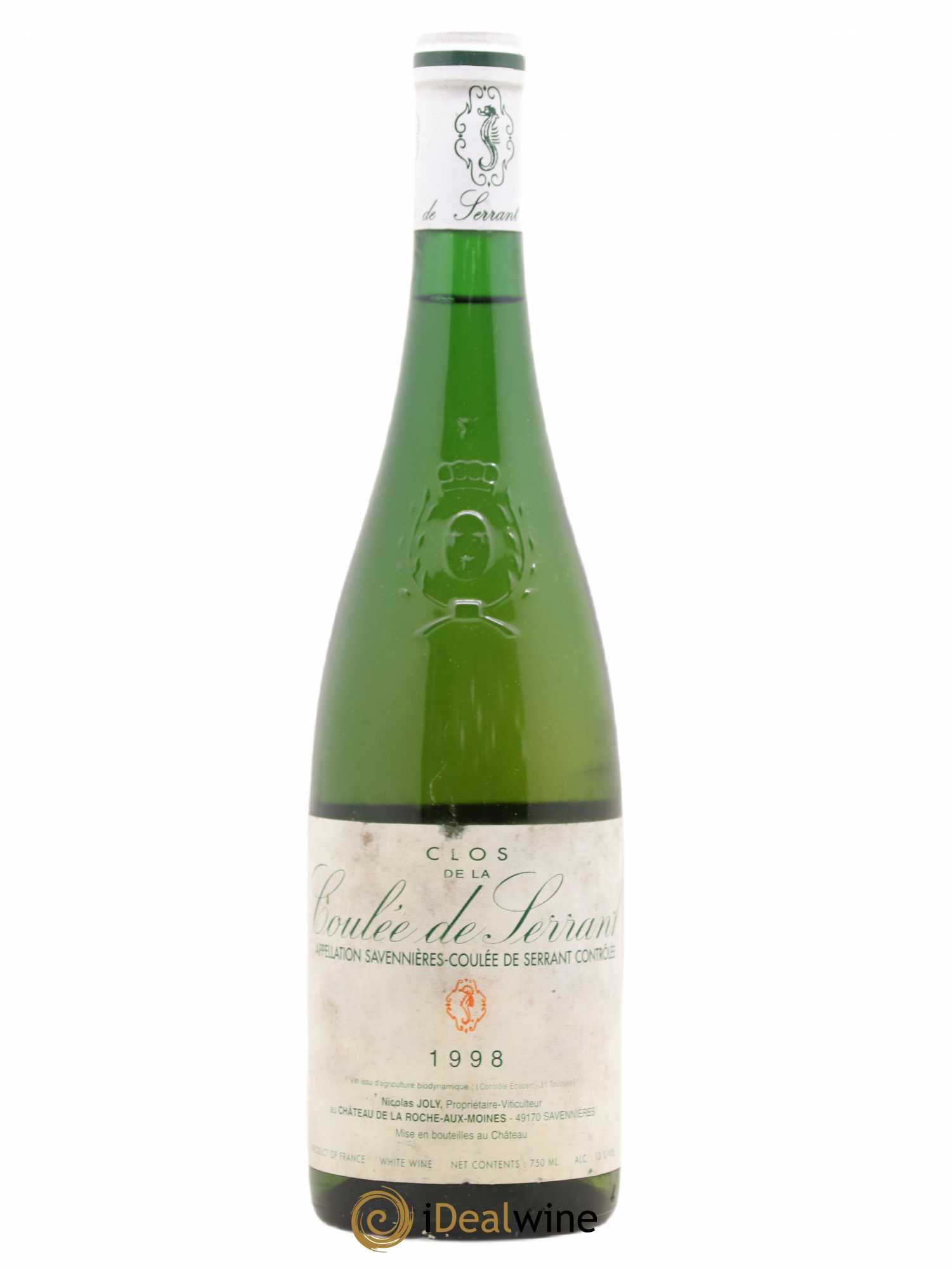 Savennières Clos de la Coulée de Serrant Vignobles de la Coulée de Serrant - Nicolas Joly 1998 - Lot de 1 bouteille - 0