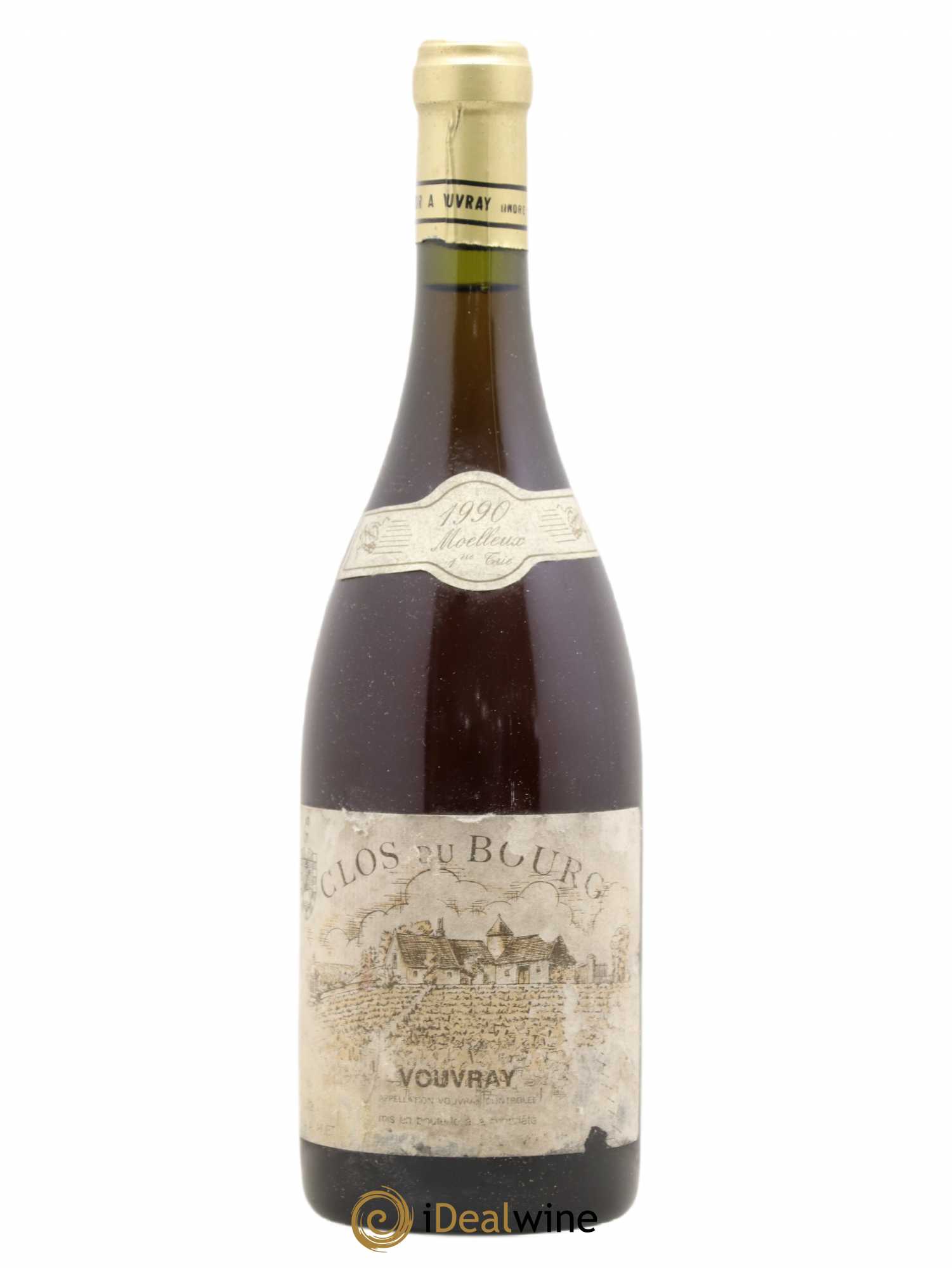 Vouvray Clos du Bourg Moelleux 1ère trie Domaine Huet 1990 - Lotto di 1 bottiglia - 0