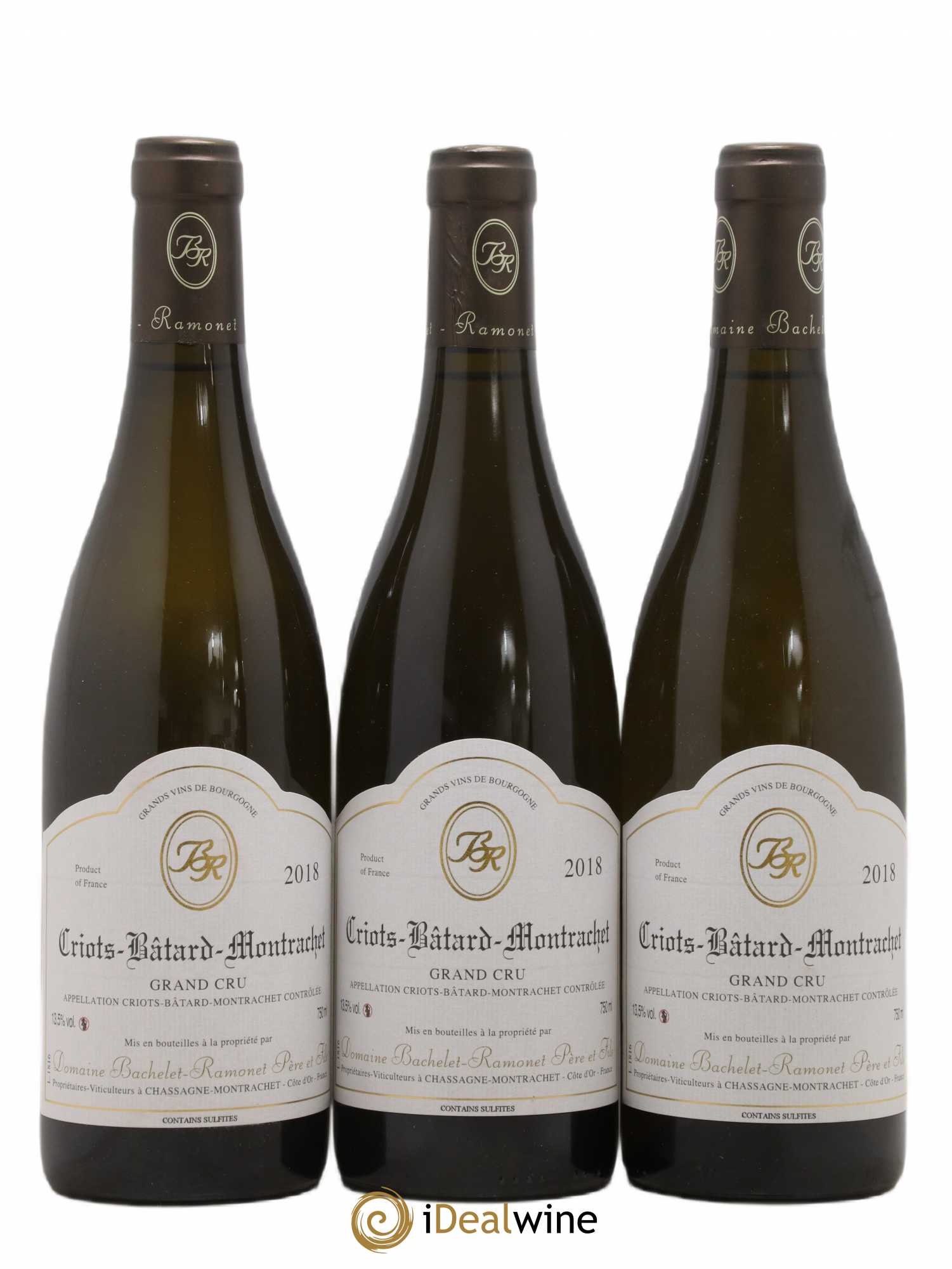 Criots-Bâtard-Montrachet Grand Cru Domaine Bachelet Ramonet 2018 - Lot de 3 bouteilles - 0