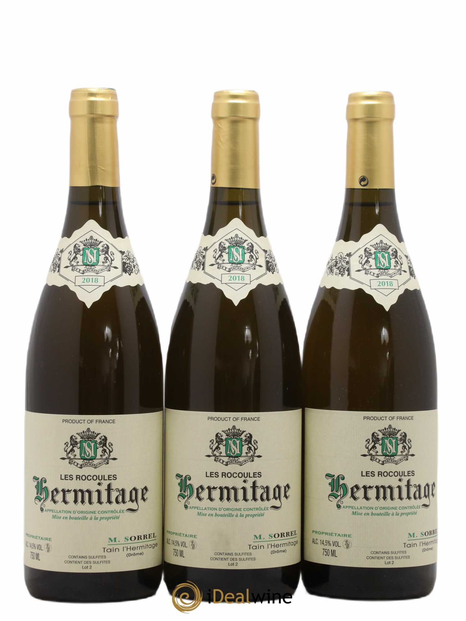 Hermitage Les Rocoules Marc Sorrel 2018 - Lot de 3 bouteilles - 0