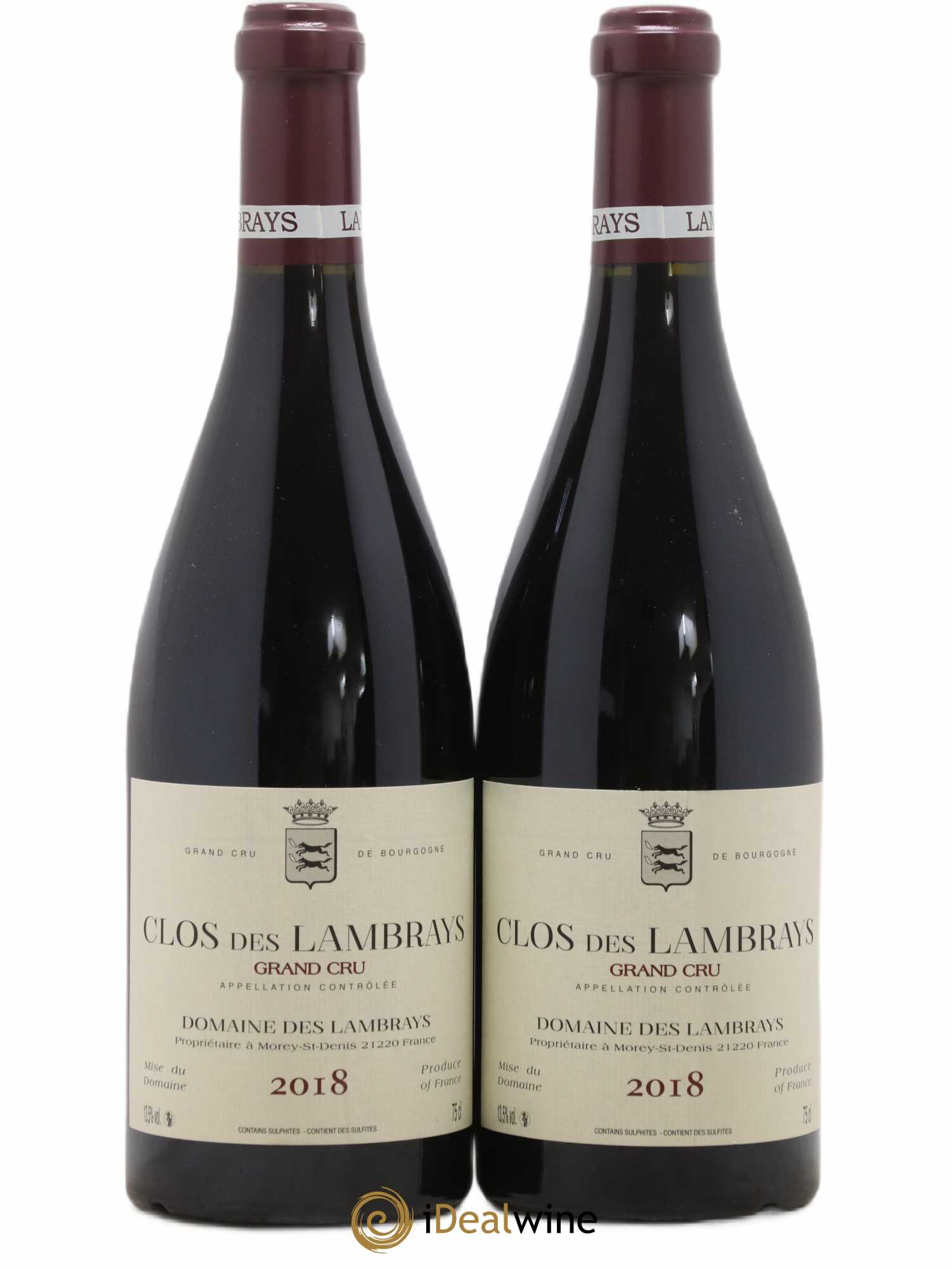 Clos des Lambrays Grand Cru Domaine des Lambrays 2018 - Lot de 2 bouteilles - 0