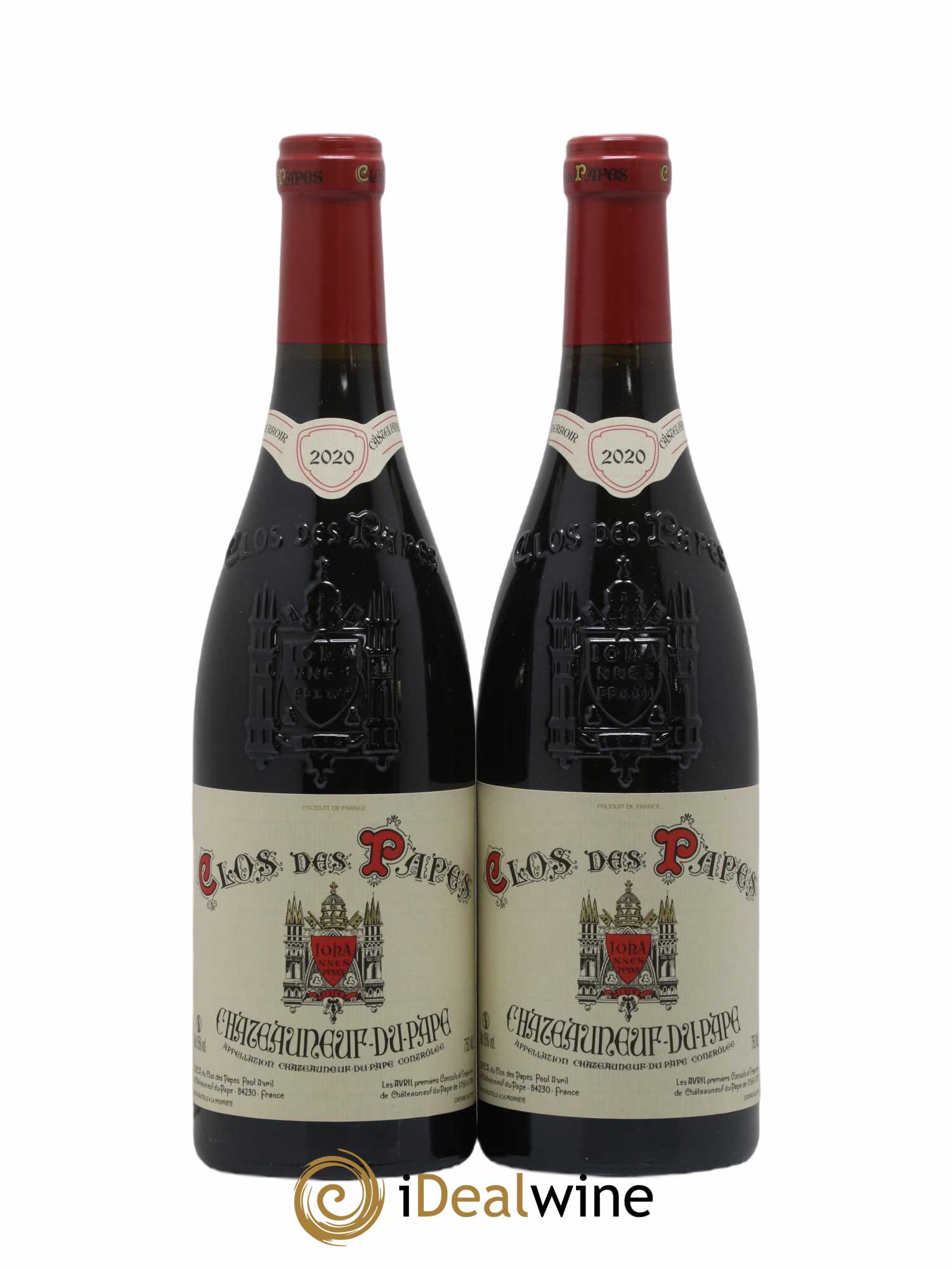 Châteauneuf-du-Pape Clos des Papes - Paul Avril 2020 - Lot of 2 bottles - 0
