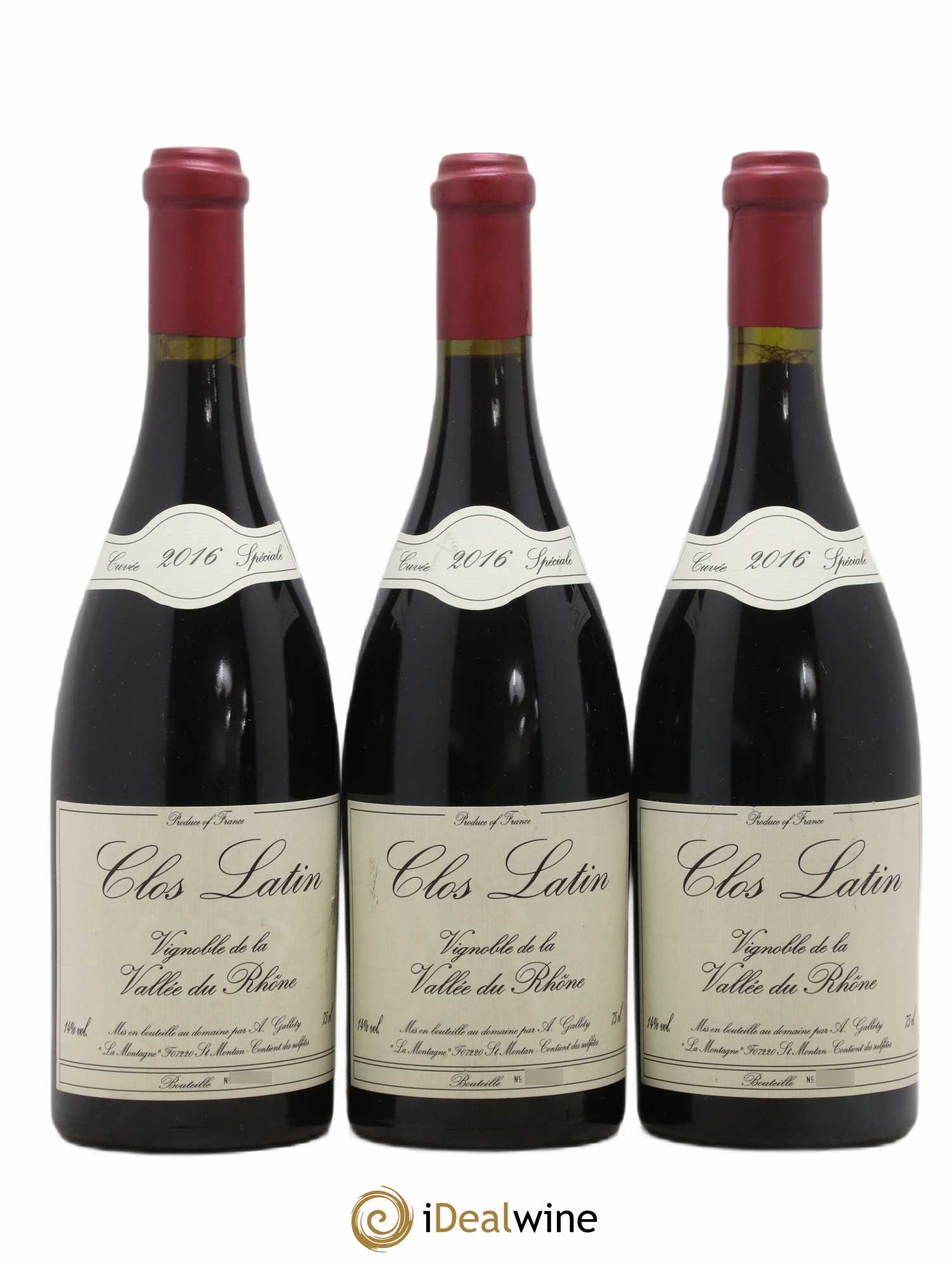 Côtes du Vivarais Clos Latin Gallety (Domaine) 2016 - Lot de 3 bouteilles - 0