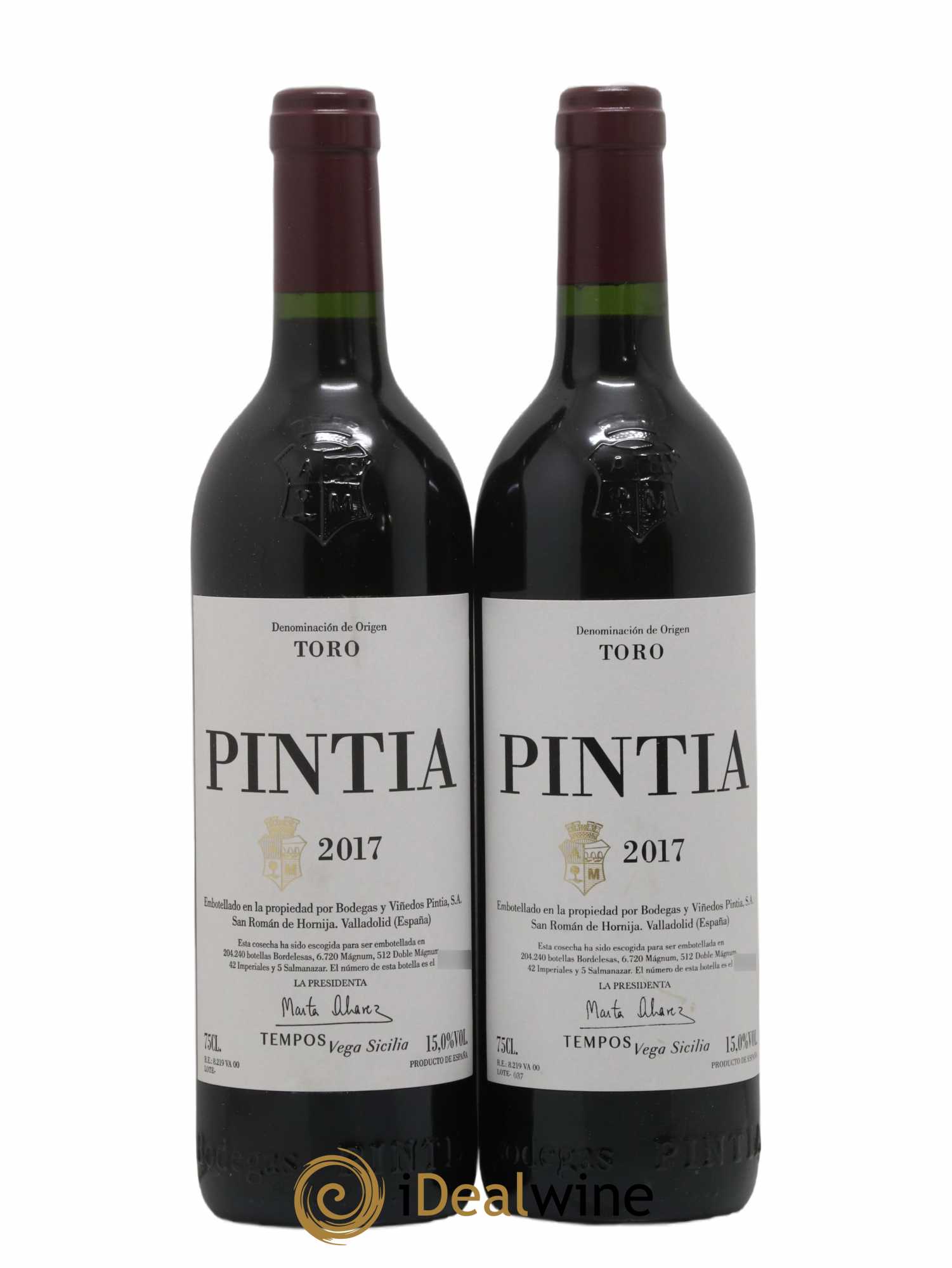 Toro DO Vega Sicilia Pintia Famille Alvarez 2017 - Lot de 2 bouteilles - 0
