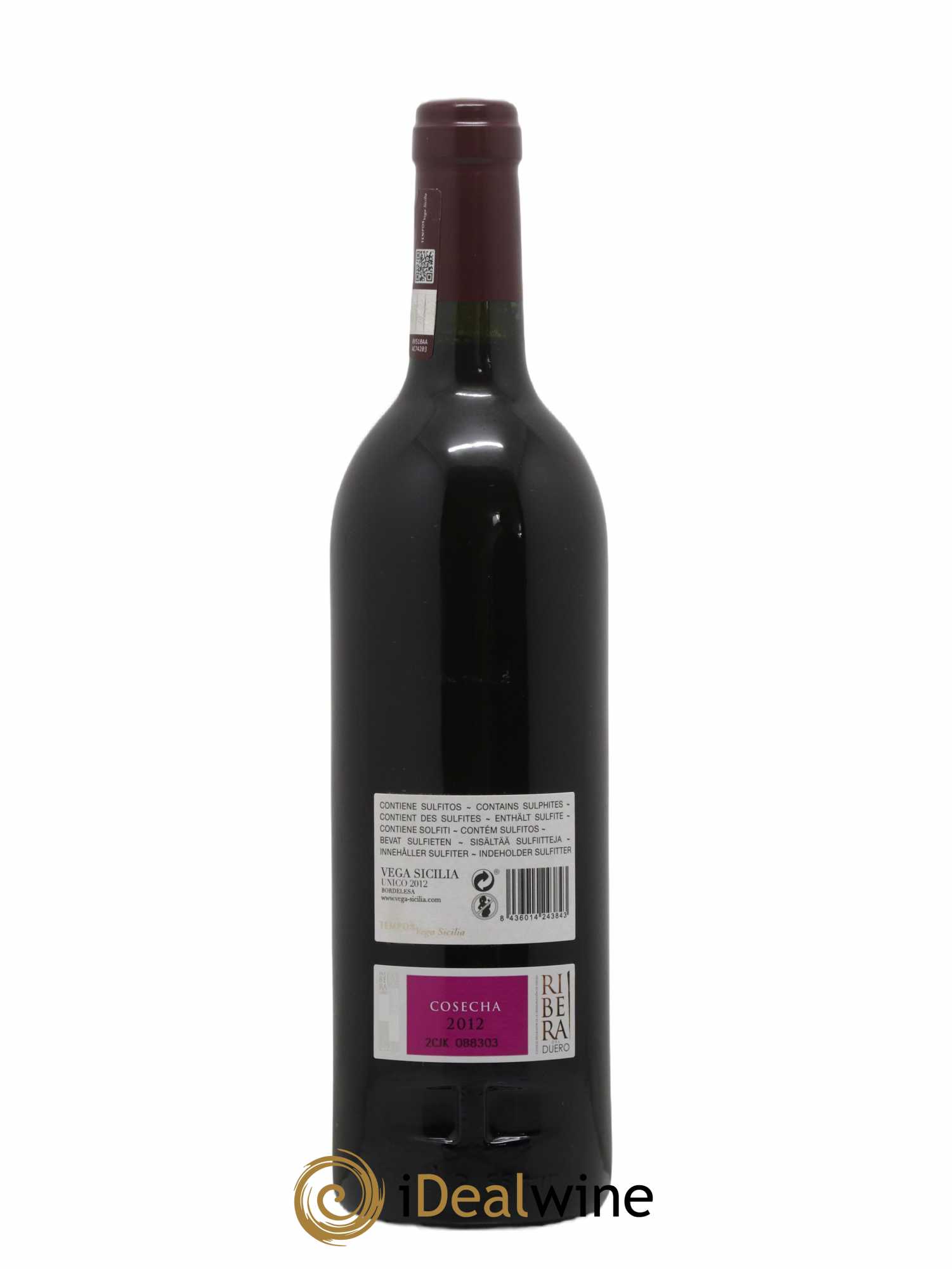 Ribera Del Duero DO Vega Sicilia Unico Famille Alvarez 2012 - Lot de 1 bouteille - 1