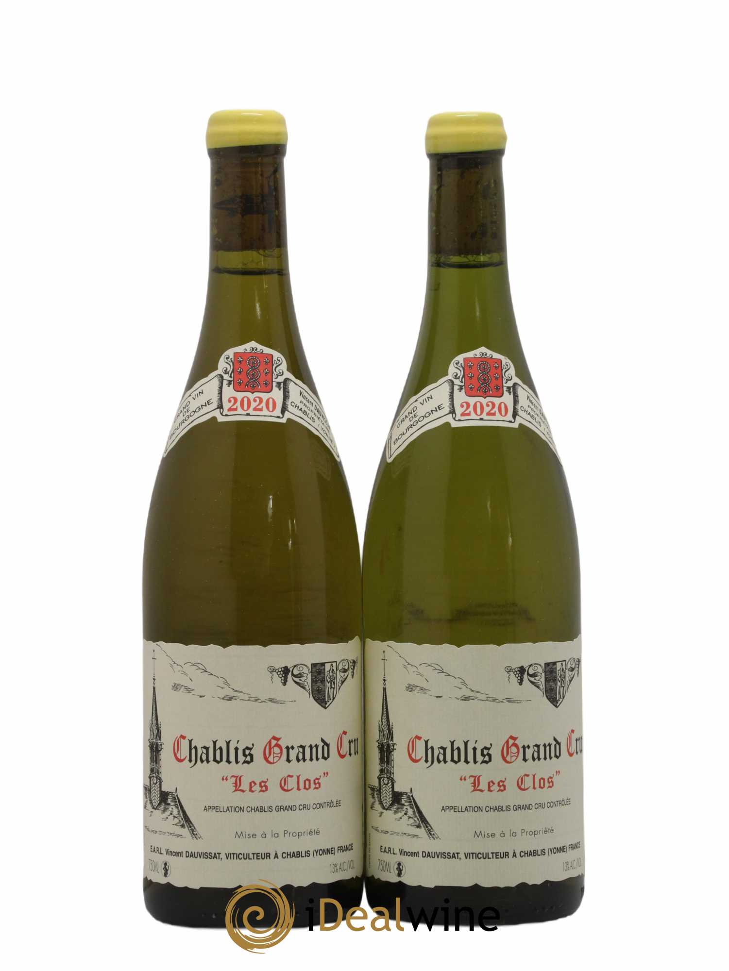 Chablis Grand Cru Les Clos Vincent Dauvissat (Domaine) 2020 - Lot de 2 bouteilles - 0