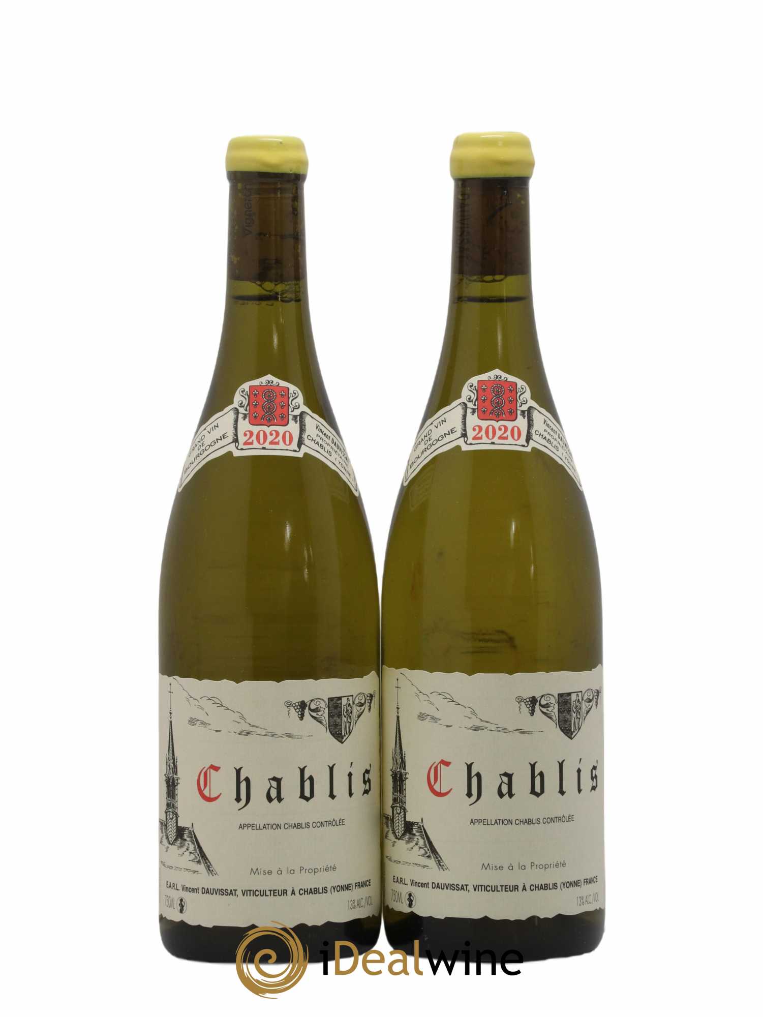 Chablis Vincent Dauvissat (Domaine) 2020 - Lot de 2 bouteilles - 0