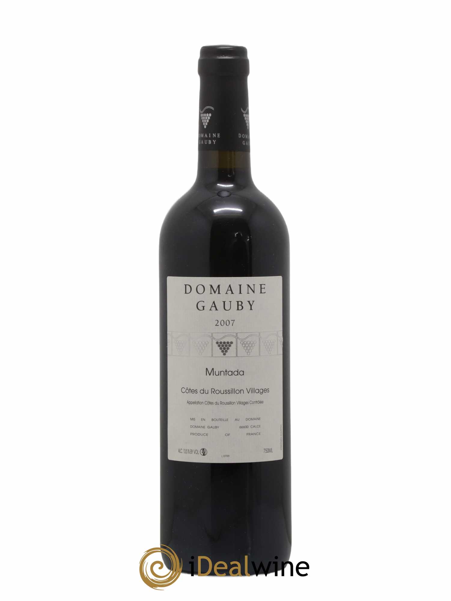 Côtes Catalanes (anciennement Côtes du Roussillon Villages) La Muntada Gauby (Domaine) 2007 - Lot de 1 bouteille - 0