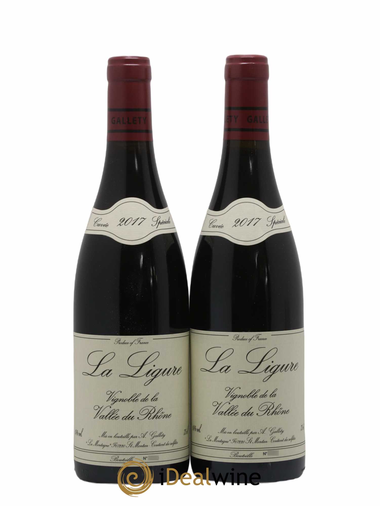 Côtes du Vivarais La Ligure Gallety (Domaine) 2017 - Lot of 2 bottles - 0