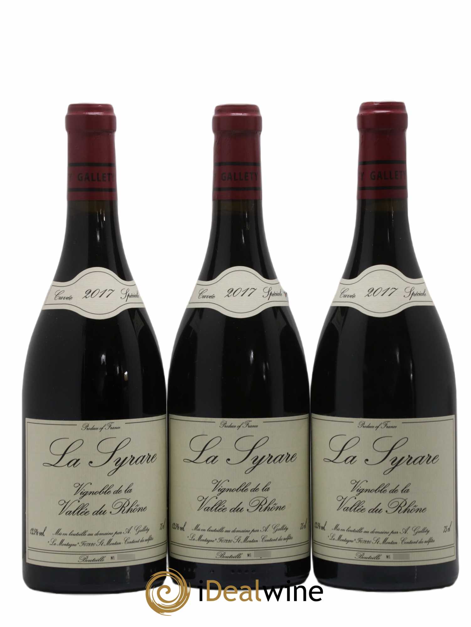 Côtes du Vivarais La Syrare Gallety (Domaine) 2017 - Lot de 3 bouteilles - 0