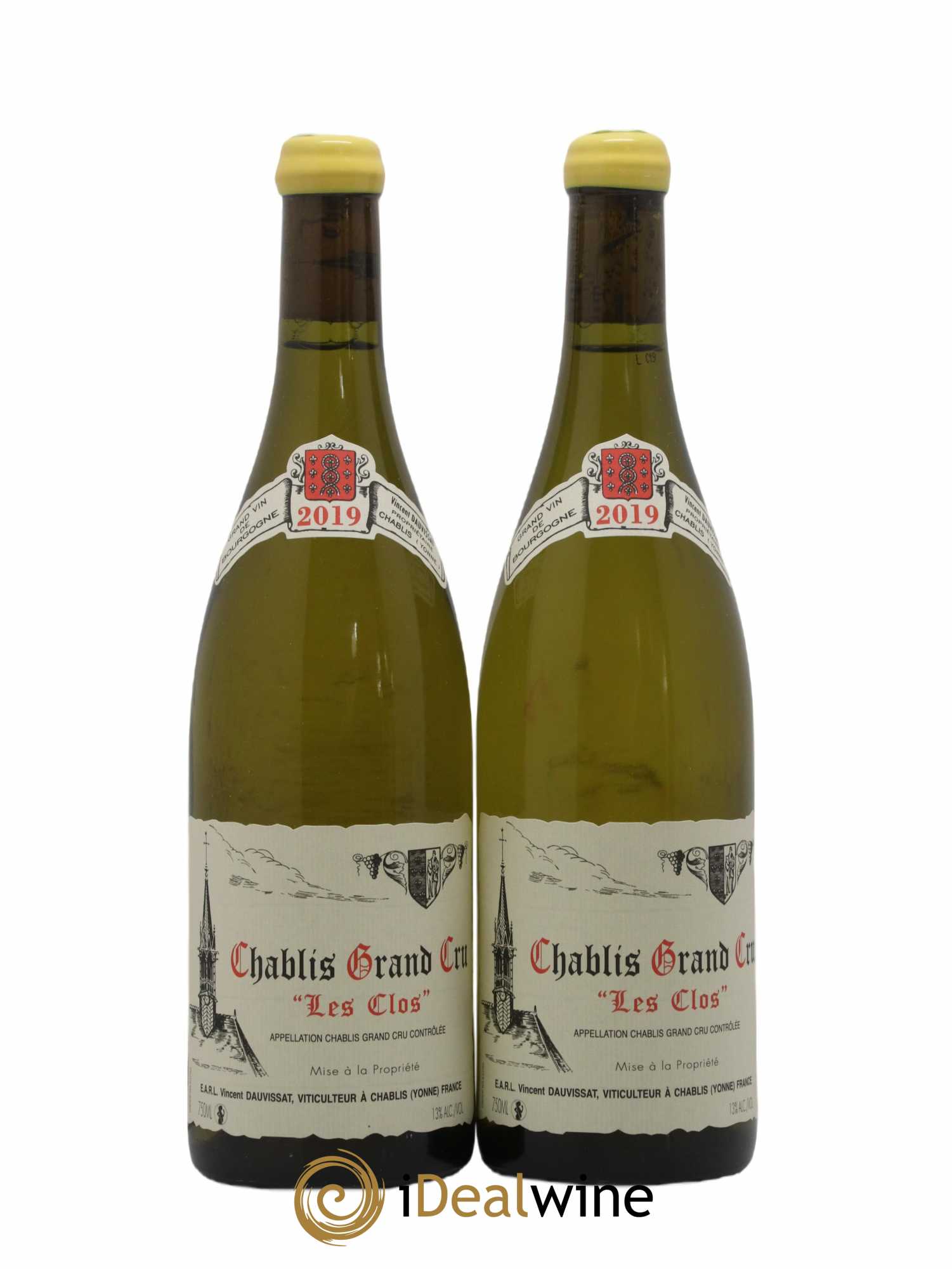 Chablis Grand Cru Les Clos Vincent Dauvissat (Domaine) 2019 - Lot de 2 bouteilles - 0