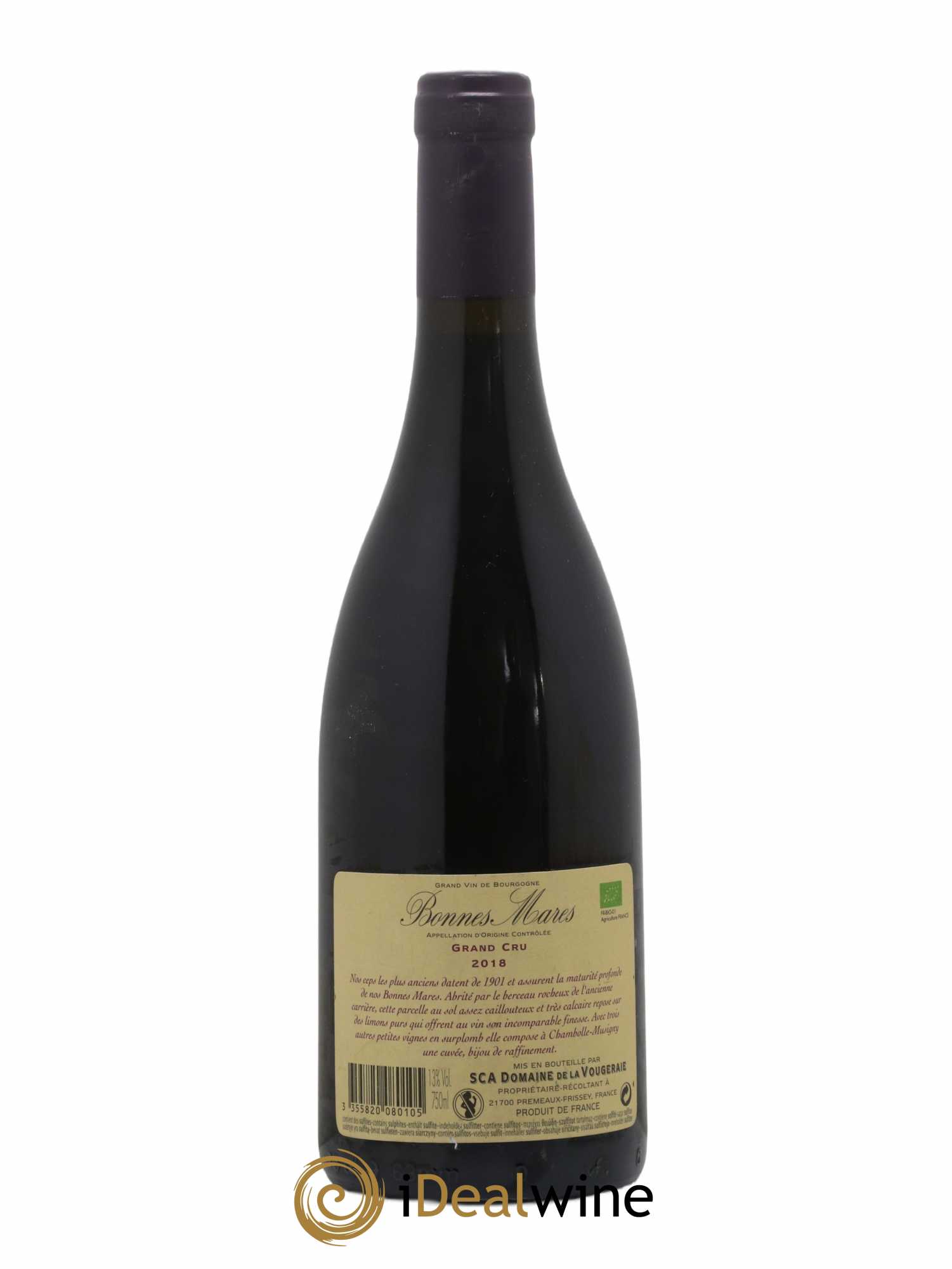 Bonnes-Mares Grand Cru La Vougeraie 2018 - Lot of 1 bottle - 1