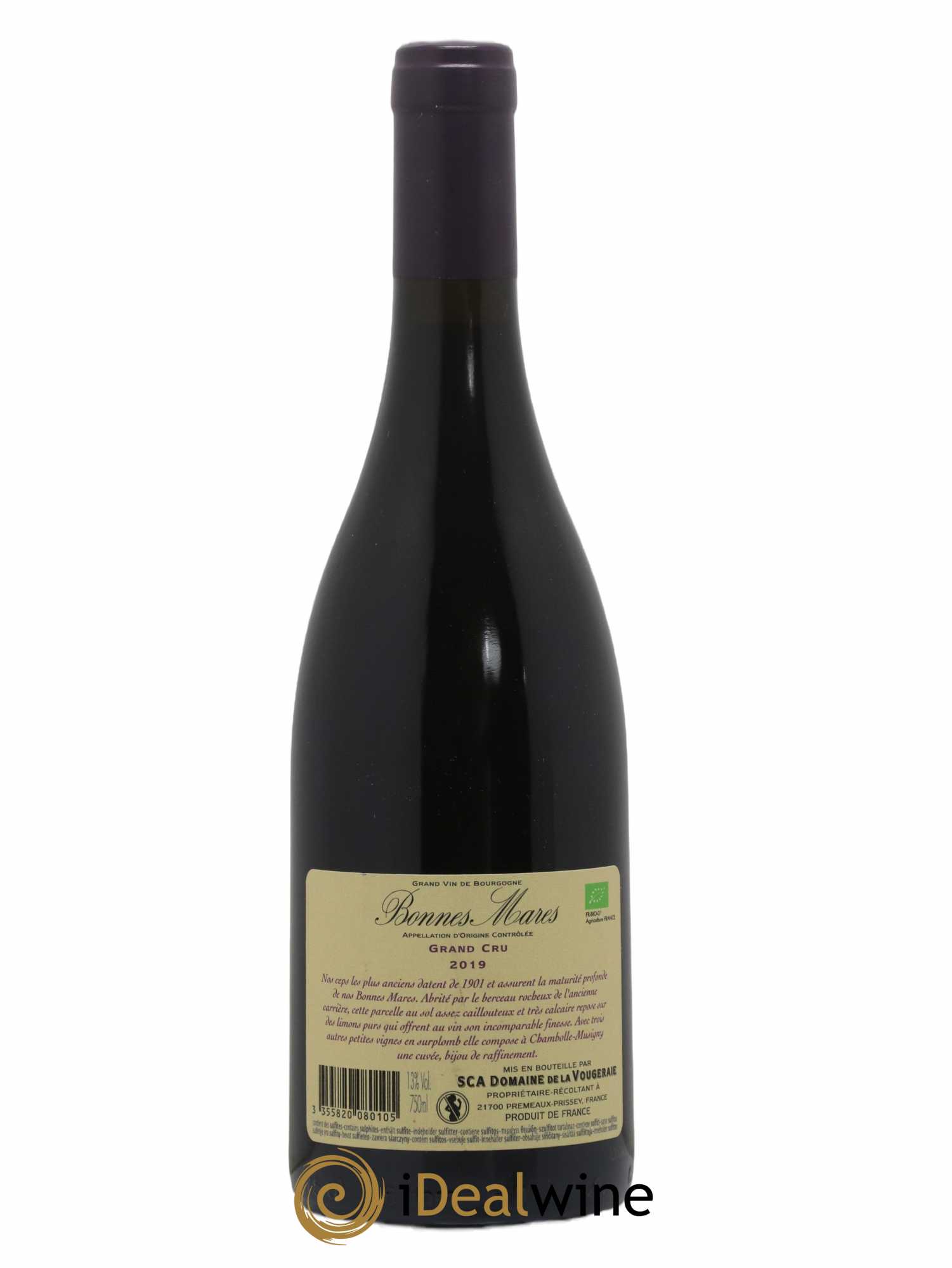 Bonnes-Mares Grand Cru La Vougeraie 2019 - Lot of 1 bottle - 1
