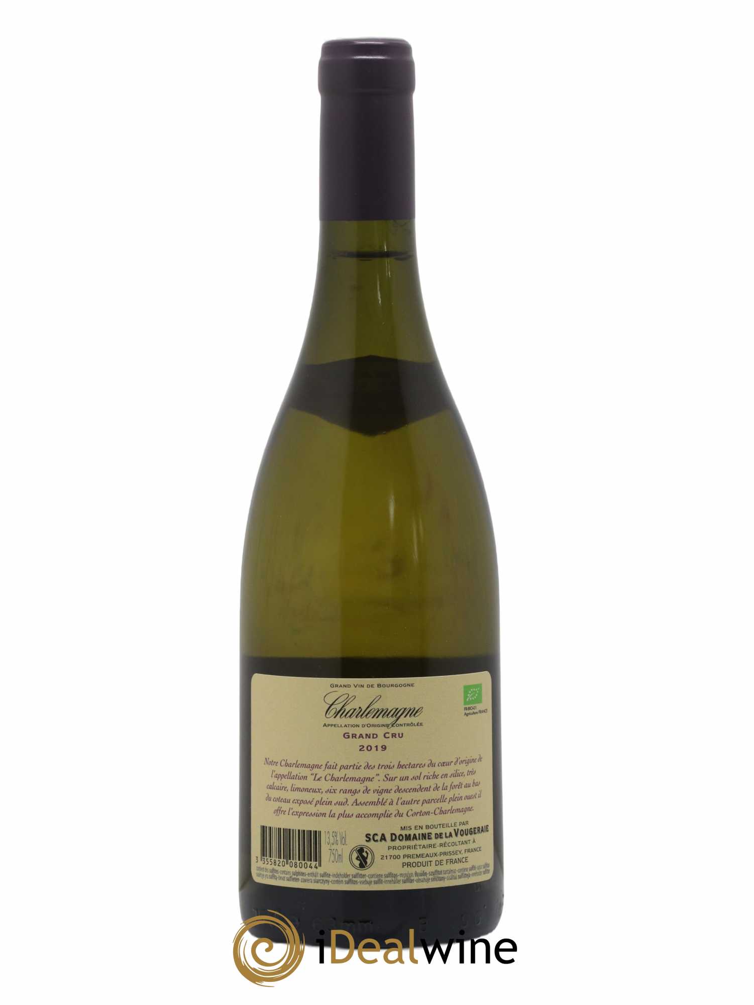 Charlemagne La Vougeraie 2019 - Lot de 1 bouteille - 1