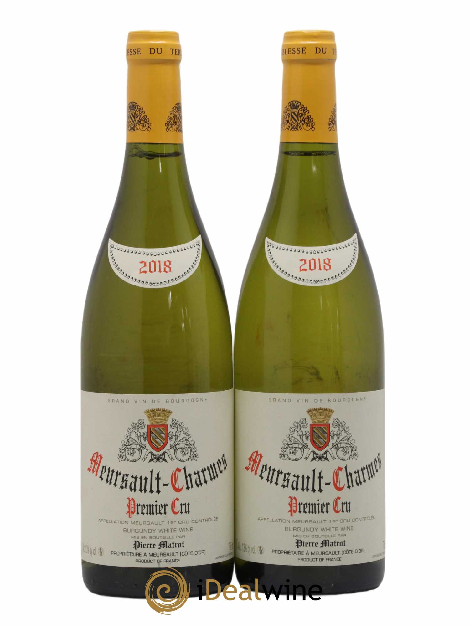 Meursault 1er Cru Charmes Matrot (Domaine) 2018 - Lot de 2 bouteilles - 0