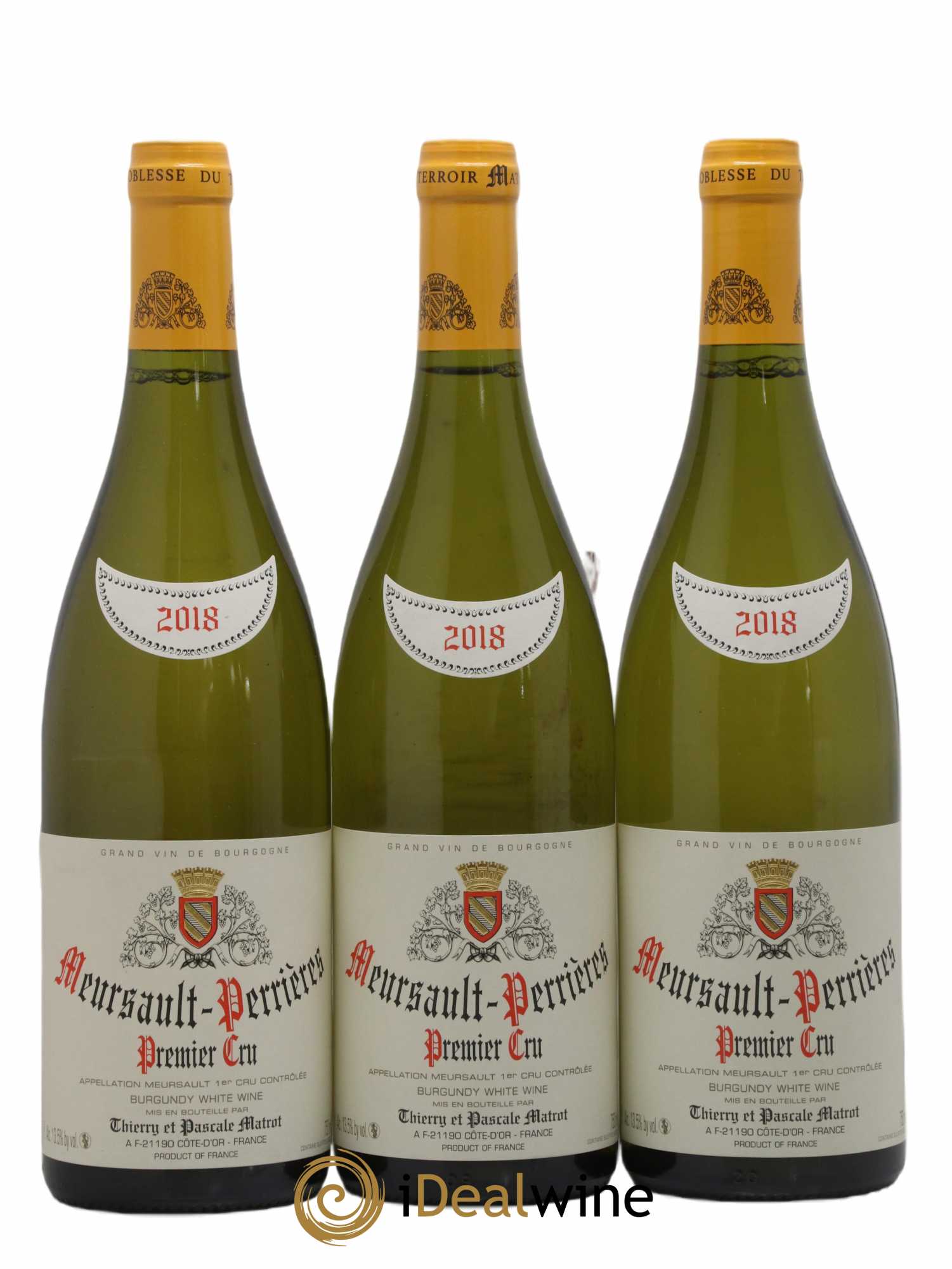 Meursault 1er Cru Perrières Matrot (Domaine) 2018 - Lot de 3 bouteilles - 0