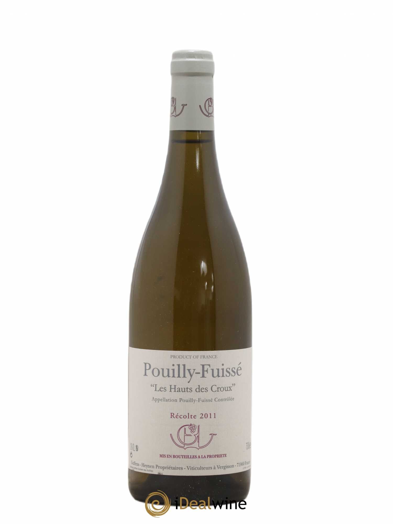 Pouilly-Fuissé Les Hauts des Croux Guffens-Heynen 2011 - Lot de 1 bouteille - 0