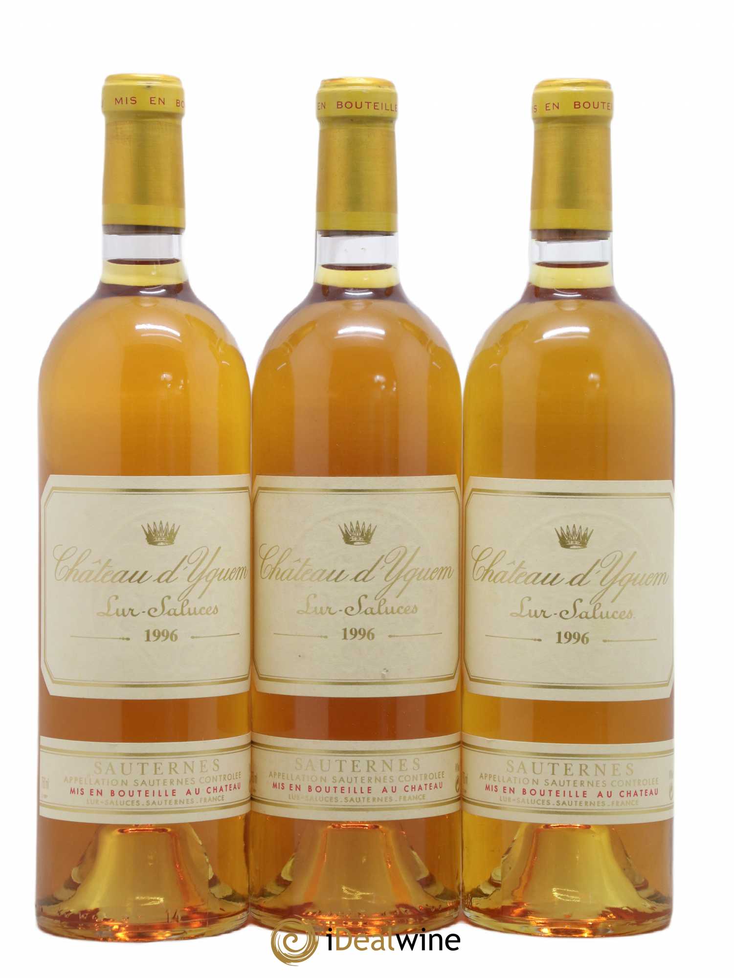 Château d' Yquem 1er Cru Classé Supérieur 1996 - Lotto di 3 bottiglie - 0