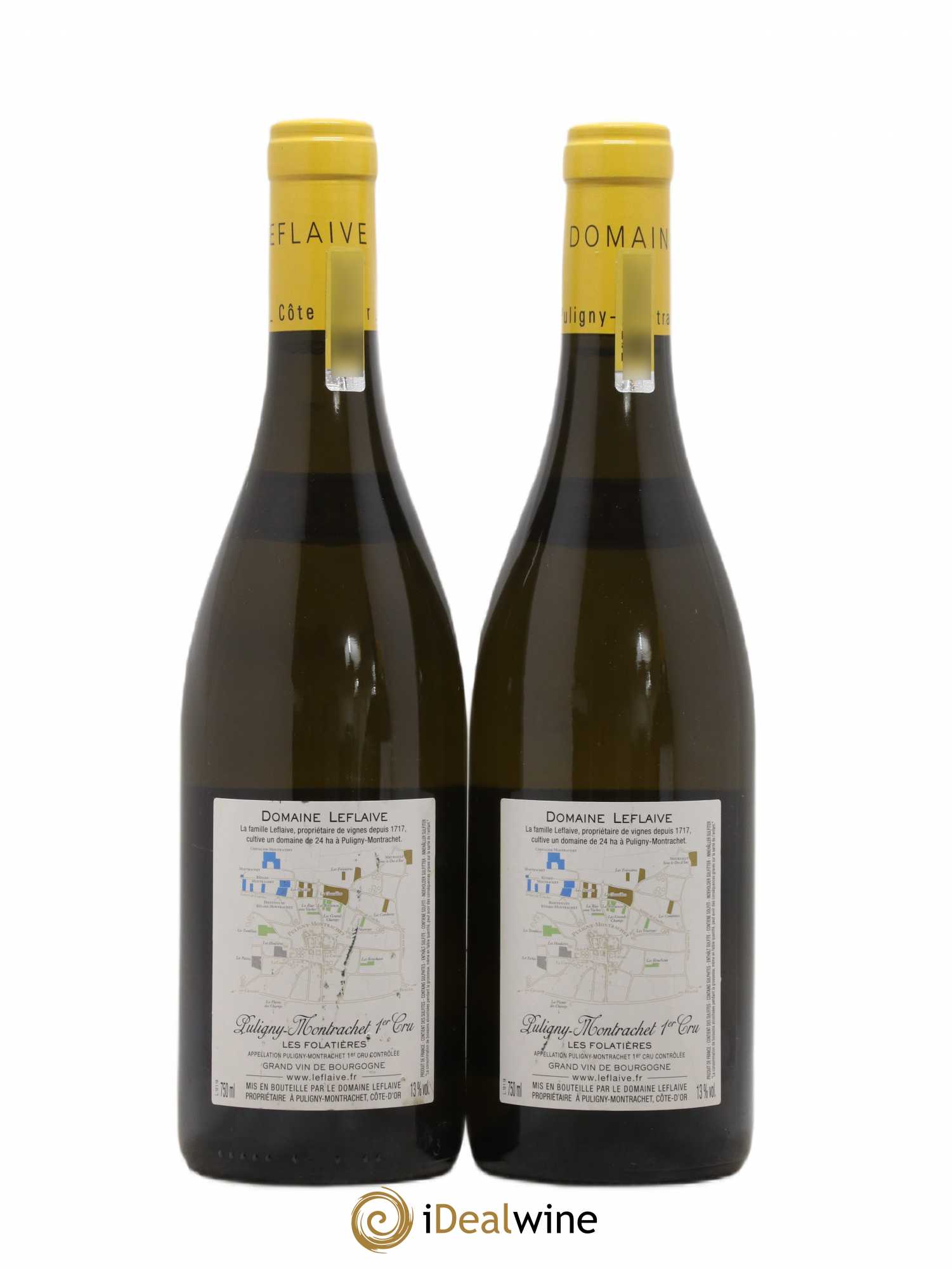 Puligny-Montrachet 1er Cru Les Folatières Leflaive (Domaine) 2018 - Lot de 2 bouteilles - 1