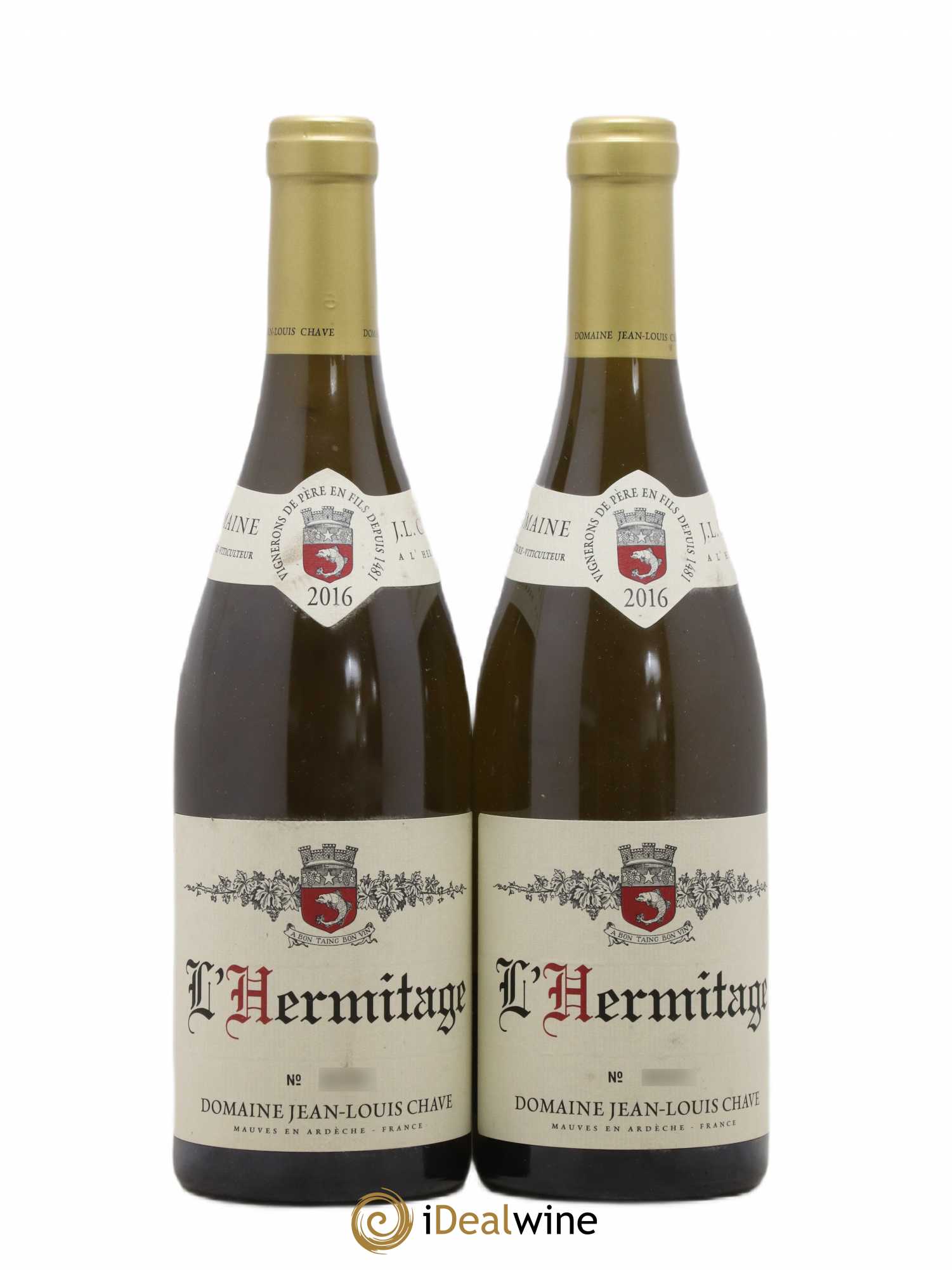 Hermitage Jean-Louis Chave 2016 - Lot de 2 bouteilles - 0