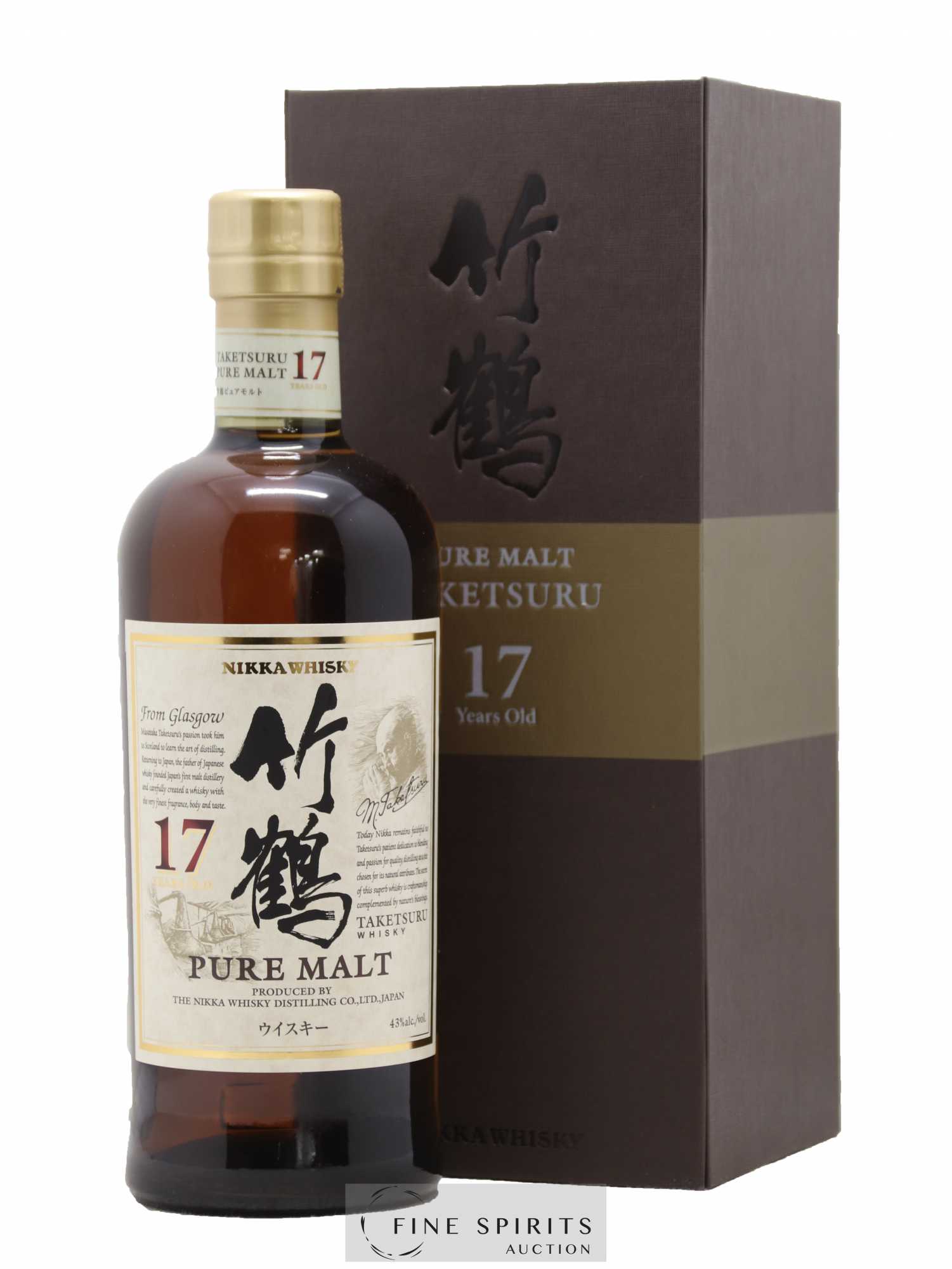 Taketsuru 17 years Of. Pure Malt Nikka Whisky - Lot de 1 bouteille - 0