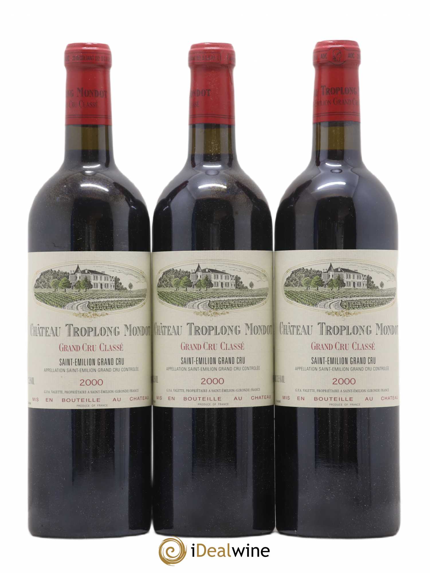 Château Troplong Mondot 1er Grand Cru Classé B 2000 - Lot de 12 bouteilles - 2