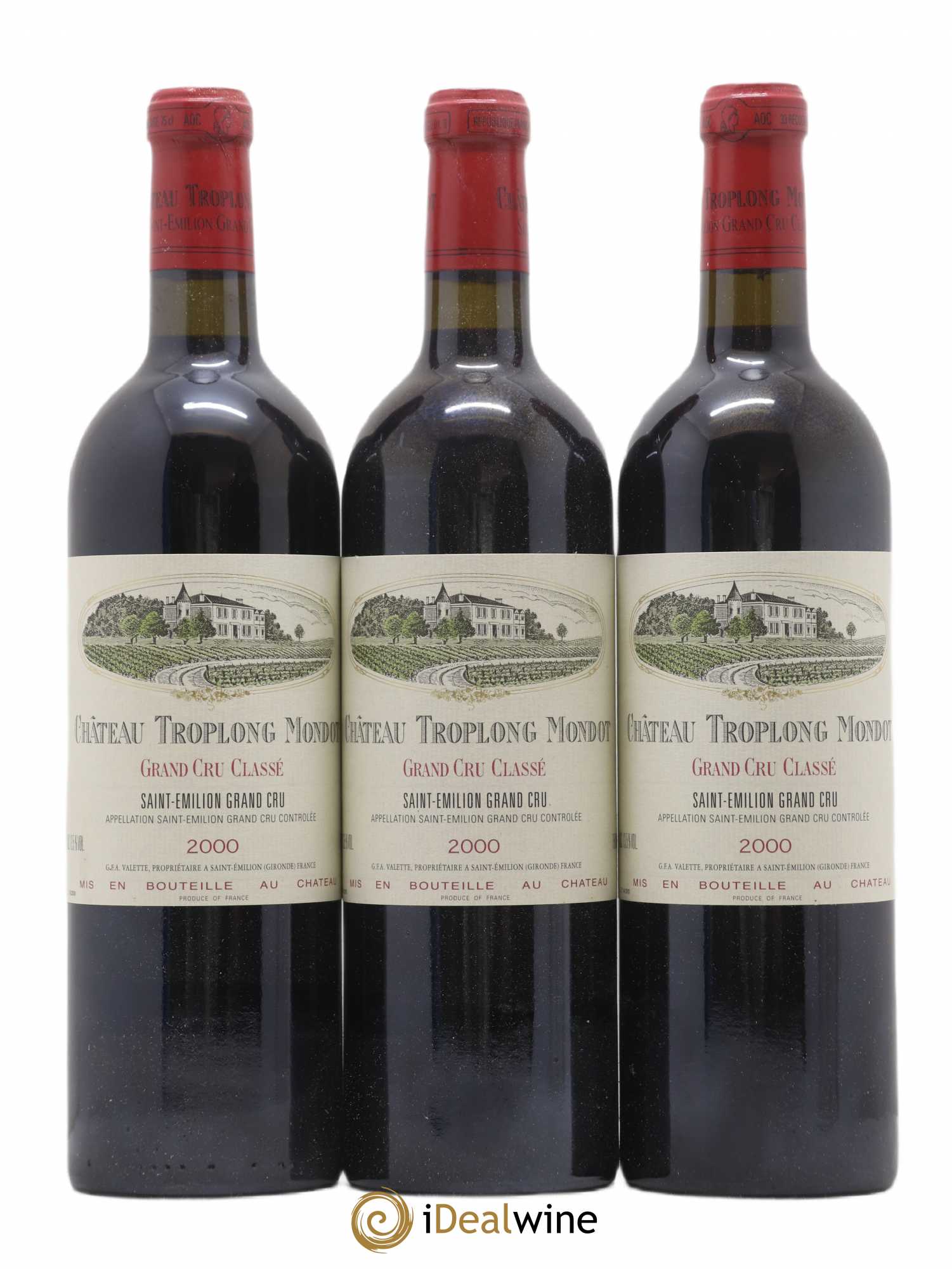 Château Troplong Mondot 1er Grand Cru Classé B 2000 - Lot de 12 bouteilles - 3