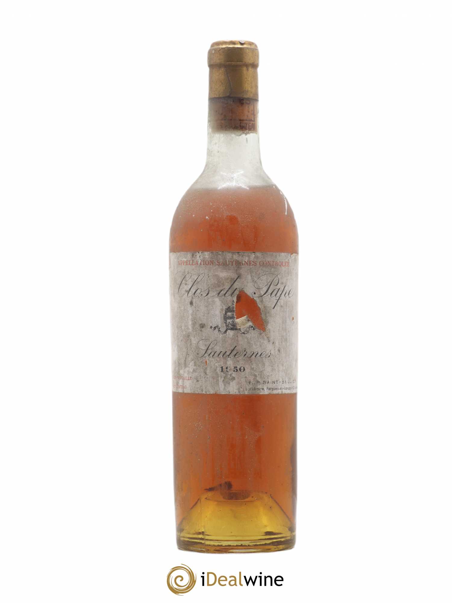 Sauternes Clos du pape 1950 - Posten von 1 Flasche - 0