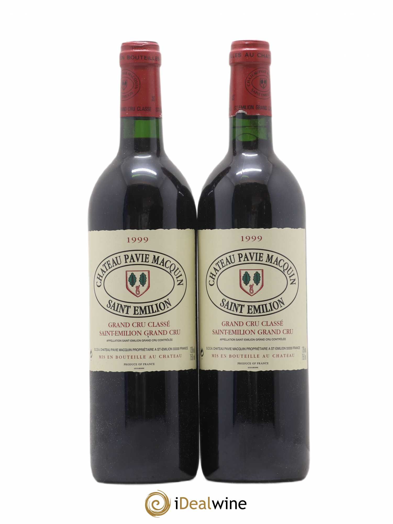 Château Pavie Macquin 1er Grand Cru Classé B 1999 - Lot de 2 bouteilles - 0