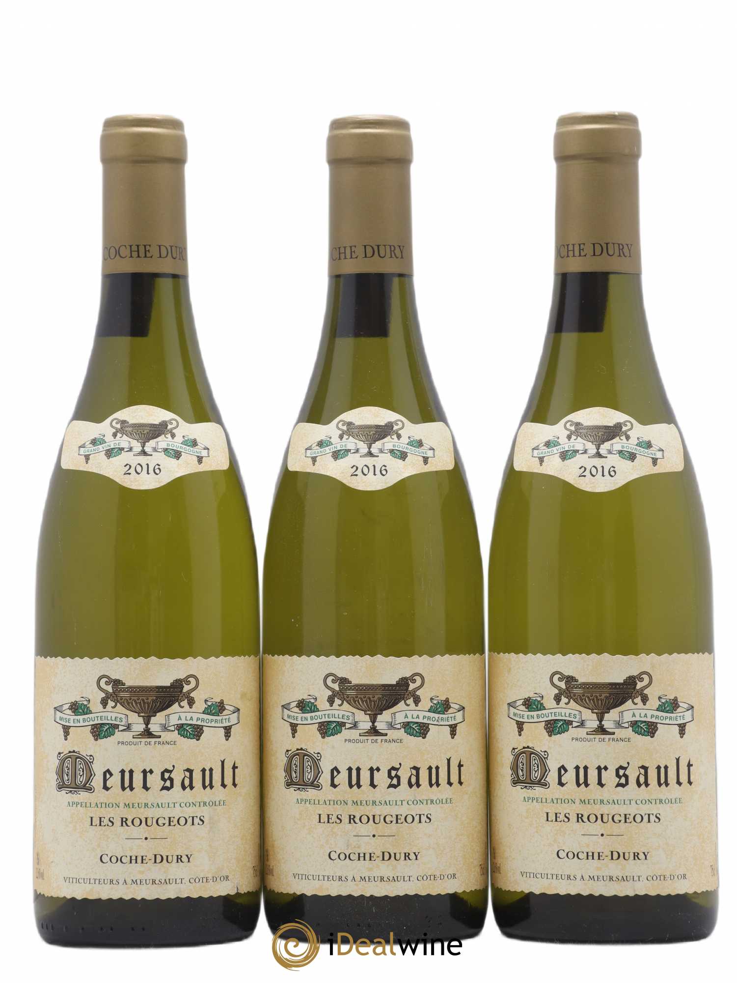 Meursault Les Rougeots Coche Dury (Domaine) 2016 - Lot de 3 bouteilles - 0